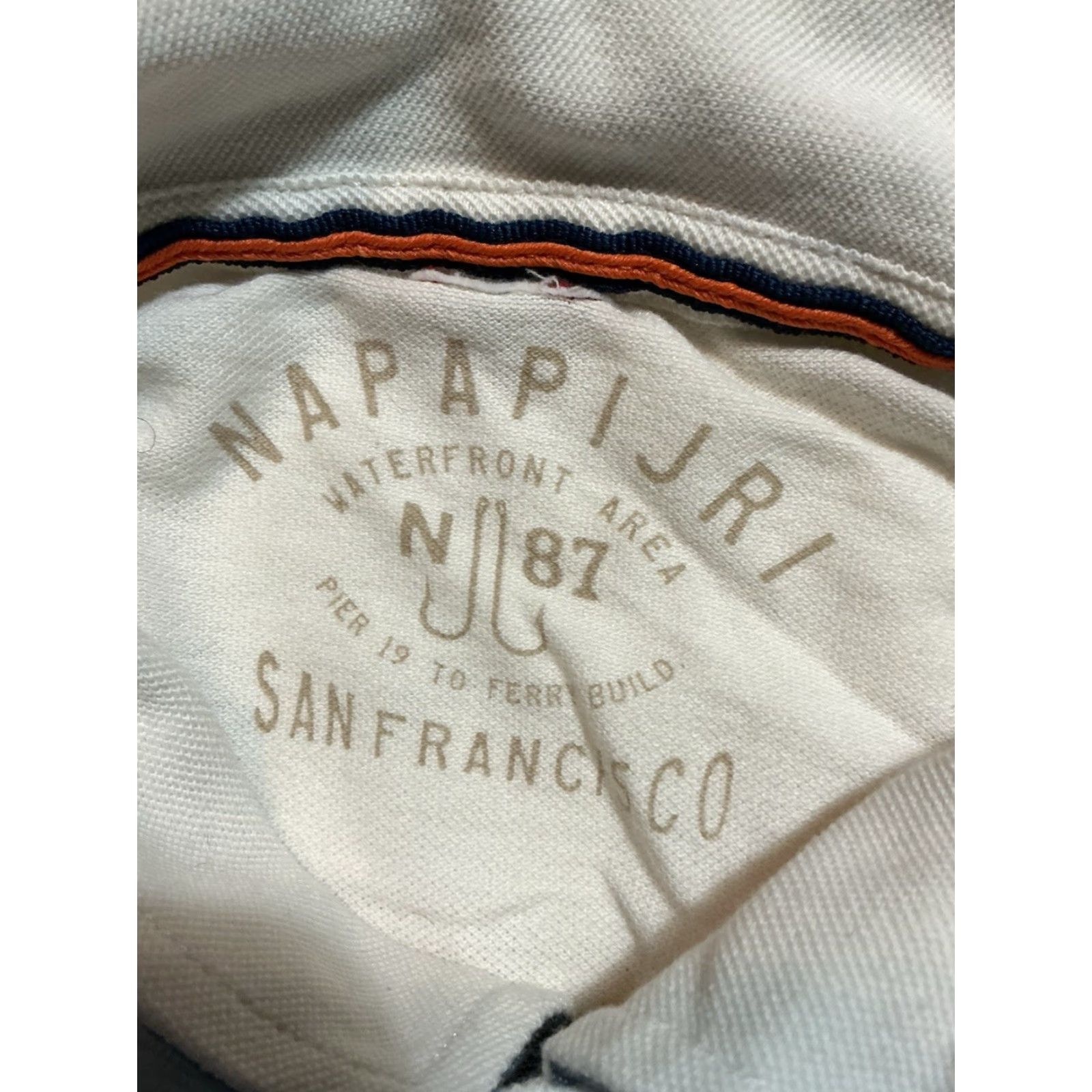 Napapijri Napapijri Polo Shirt S/S N87 Waterfront Area Land To The Sea San Francisco White Large Mens Size US L / EU 52-54 / 3 - 6 Thumbnail