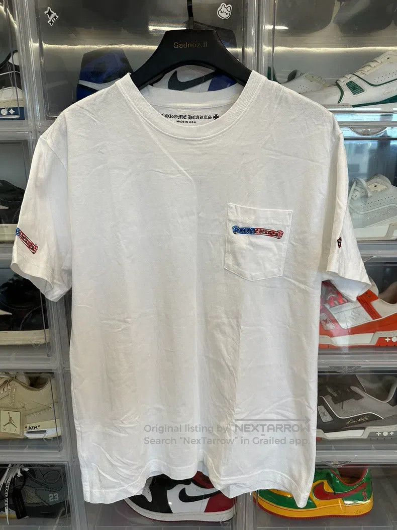 Chrome Hearts CHROME HEARTS Size XL Mattyboy American flag scroll white s Size US XL / EU 56 / 4 - 1 Thumbnail