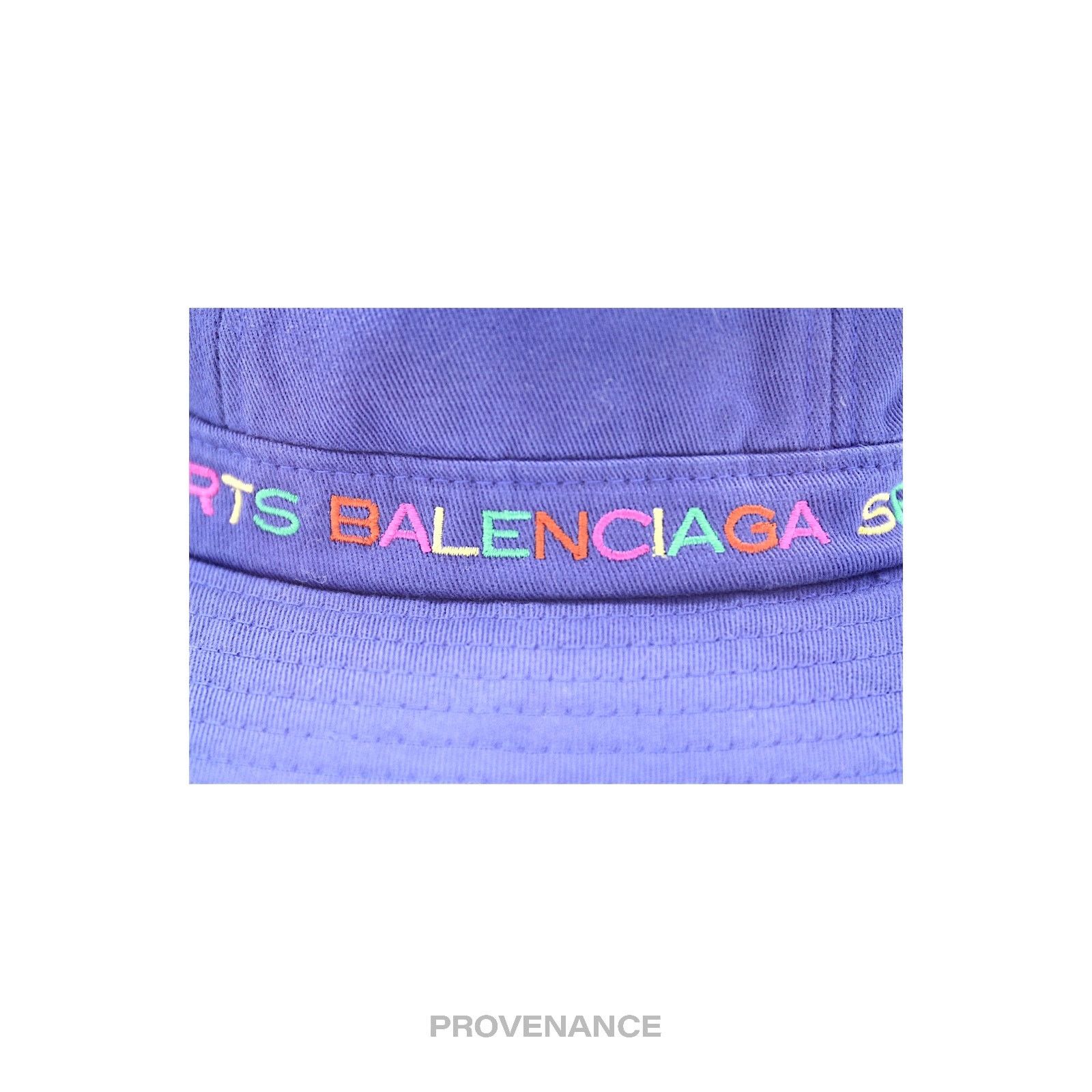 ? Balenciaga Sports Bucket Hat - Blue Rainbow Multicolor L  display picture 3