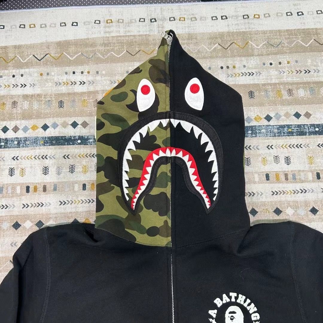 Bape BAPE x BIG SEAN SHARK FULL ZIP HOODIE Size US L / EU 52-54 / 3 - 3 Thumbnail