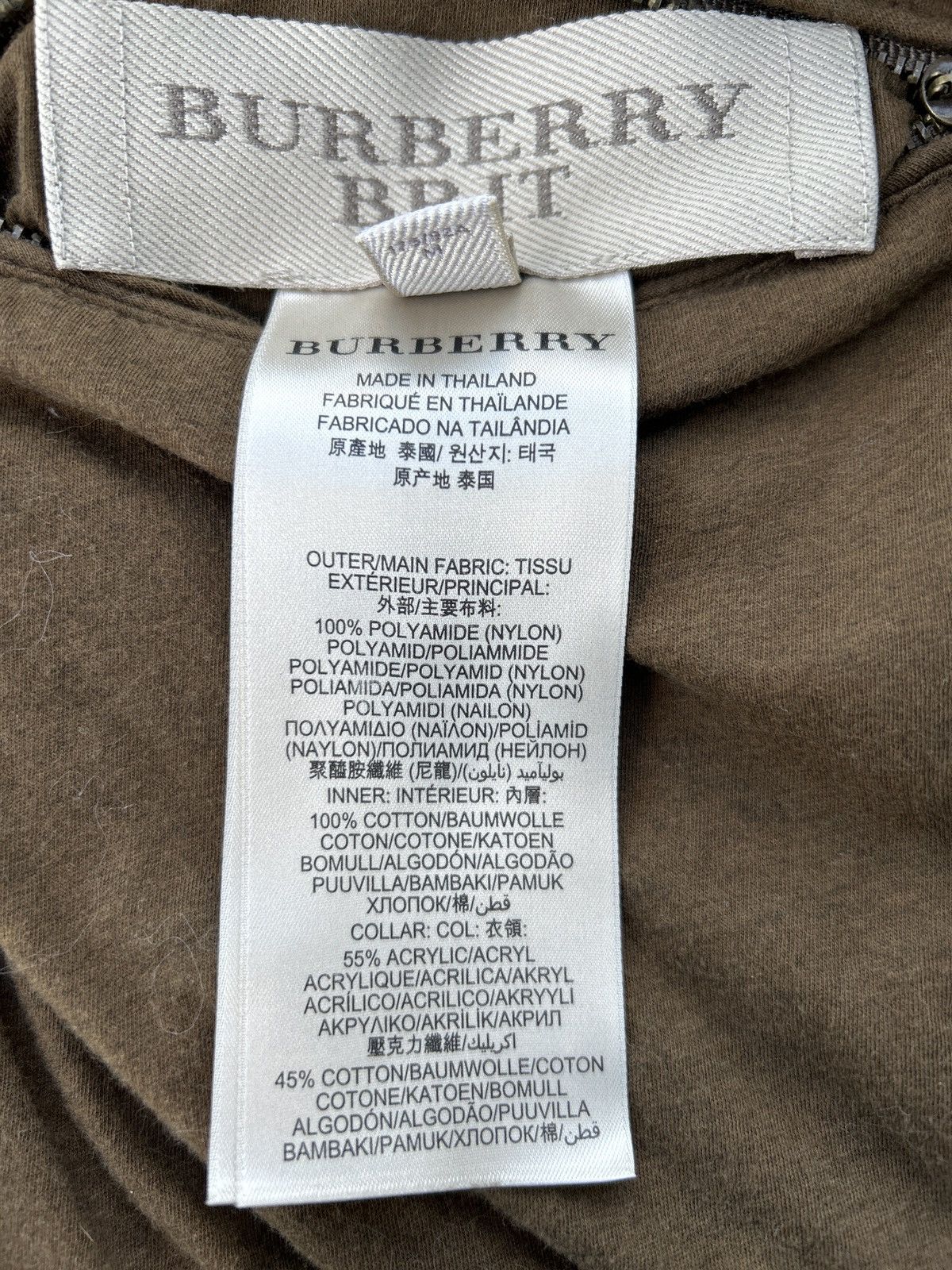 Burberry BURBERRY BRIT WOMENS REVERSIBLE CROPPED BOMBER JACKET Size M / US 6-8 / IT 42-44 - 10 Thumbnail