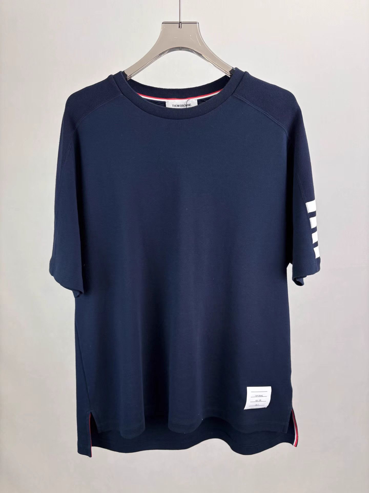 Thom Browne THOM BROWNE Navy Four-Bar Short Sleeve K1 Size US XXL / EU 58 / 5 - 1 Thumbnail