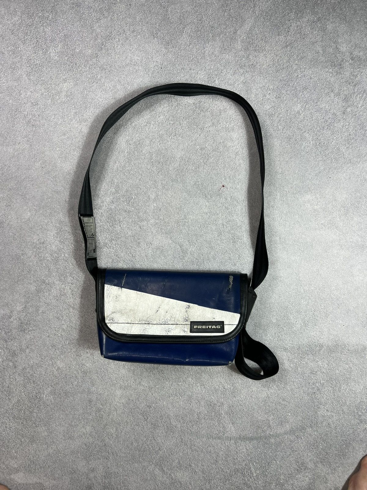 Freitag 💙🤍Freitag Recycled Blue Crossbody Bag Minimal Urban Style Size ONE SIZE - 1 Thumbnail