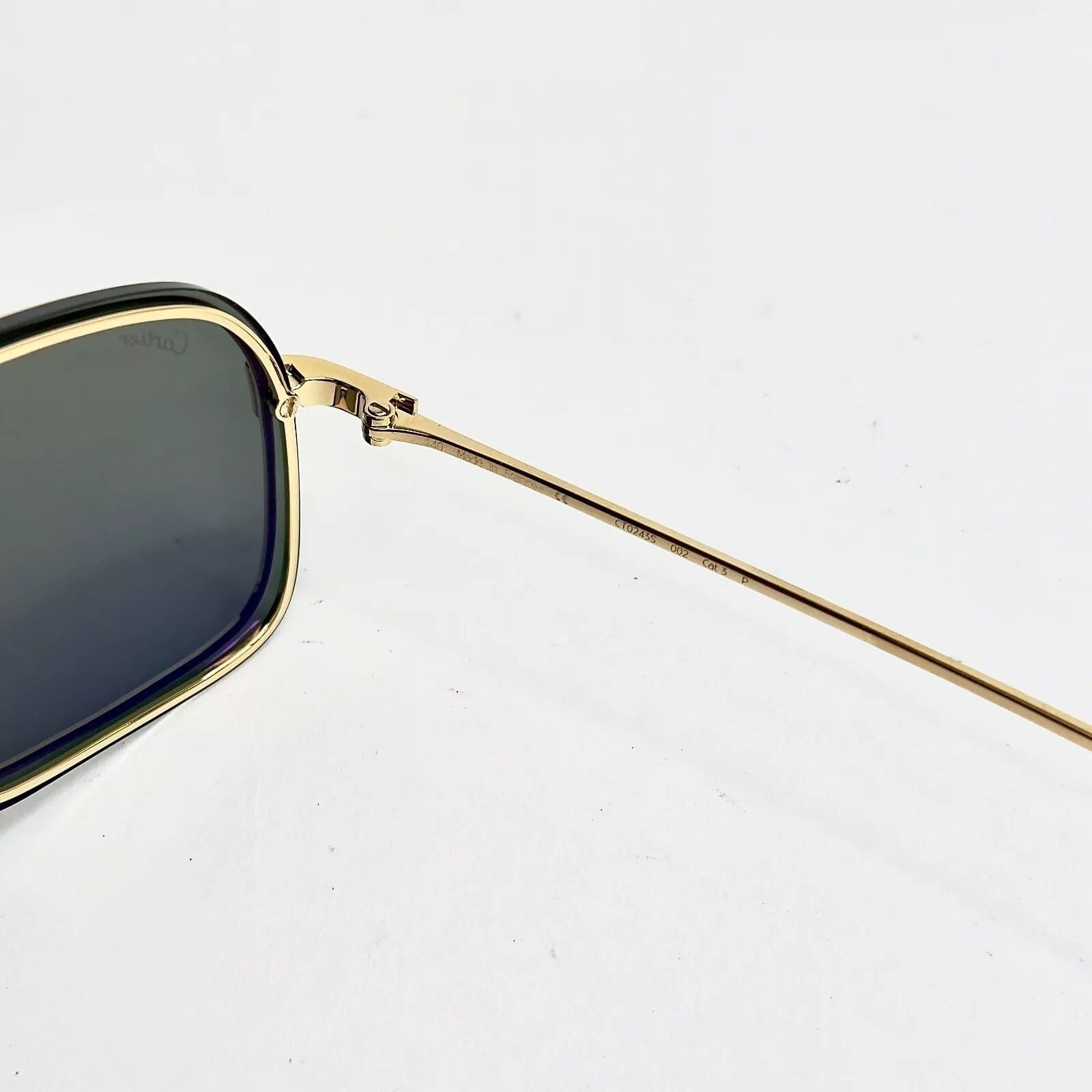 Cartier CARTIER Santos Dumont Screw CT0243S Gold Sunglasses 0243 002 Size ONE SIZE - 3 Thumbnail