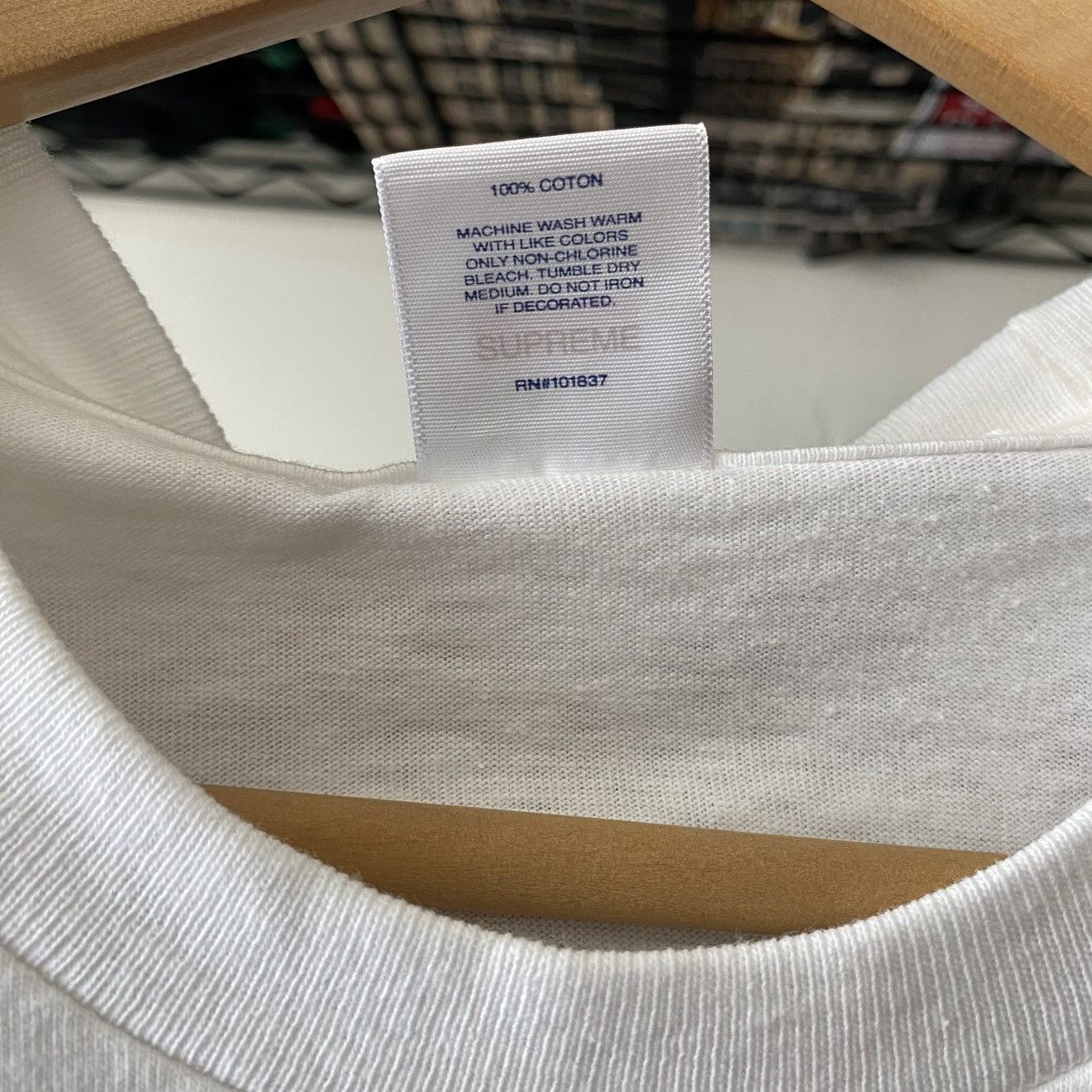 Supreme Supreme Emilio Pucci Box Logo T-Shirt White Dusty Pink 2021 Size US L / EU 52-54 / 3 - 4 Thumbnail