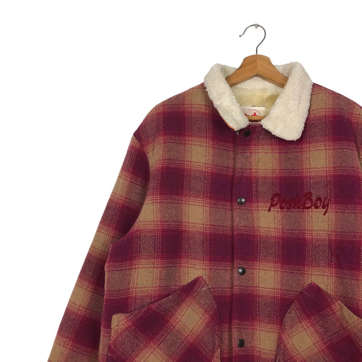 Hysteric Glamour 🔥VINTAGE CHORE WOOL WORKER JACKET POSHBOY BIG LOGO TARTAN Size US L / EU 52-54 / 3 - 9 Thumbnail
