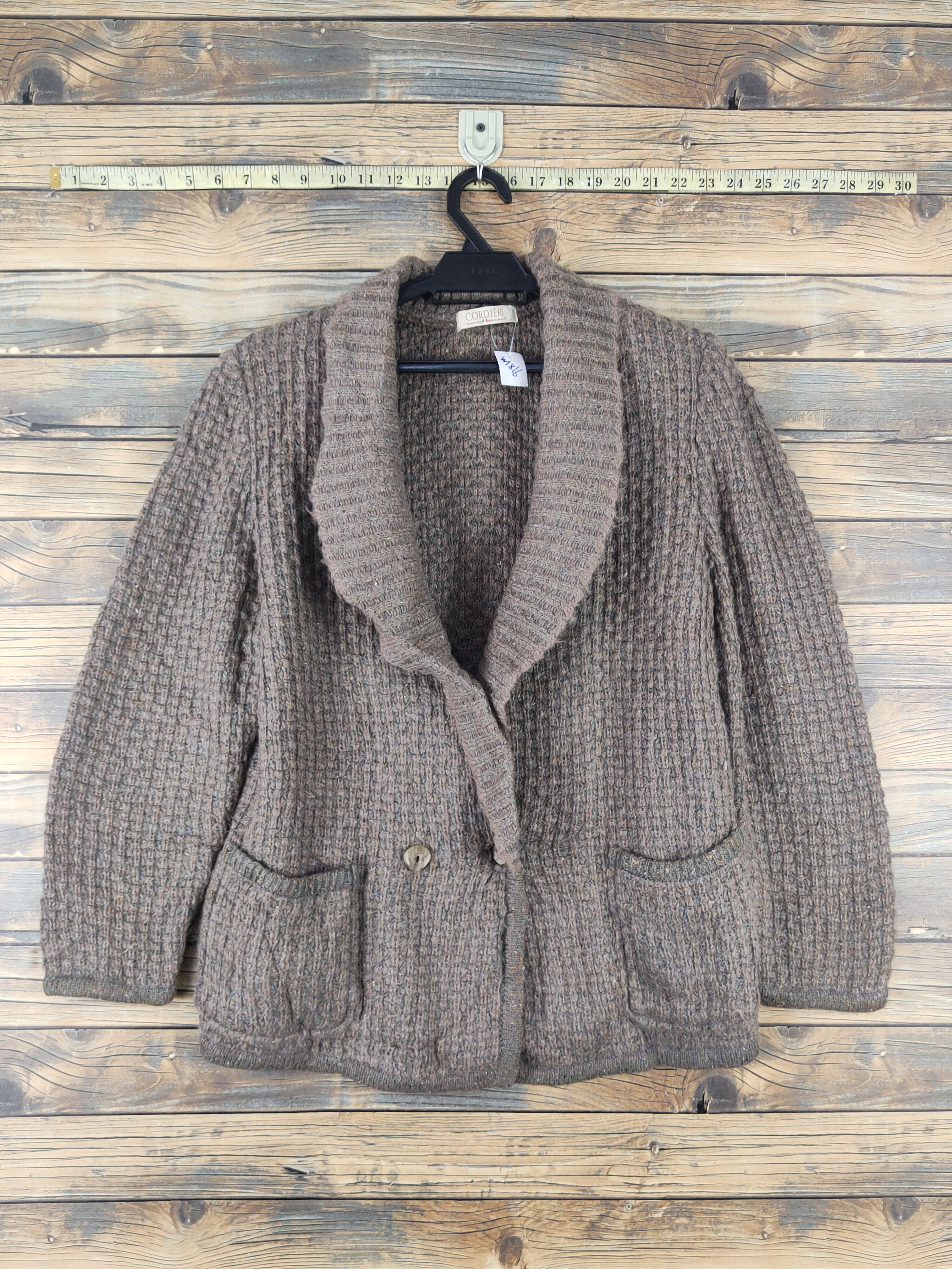 Vintage Cordier Brown Knitwear Cardigan #W1816 Size M / US 6-8 / IT 42-44 - 1 Thumbnail