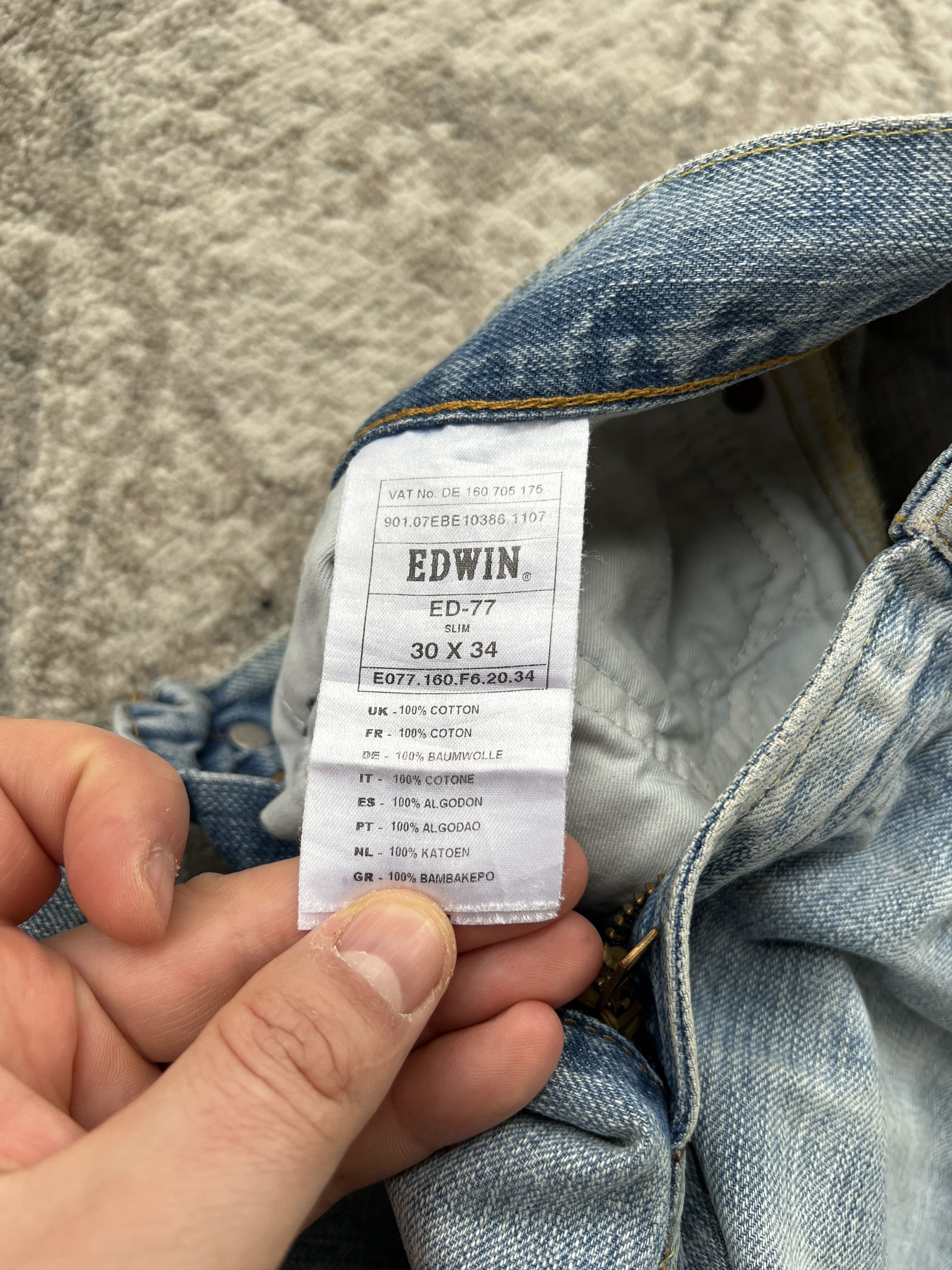Edwin Edwin ED-77 Slim Vintage Denim Pants Size US 30 / EU 46 - 11 Thumbnail