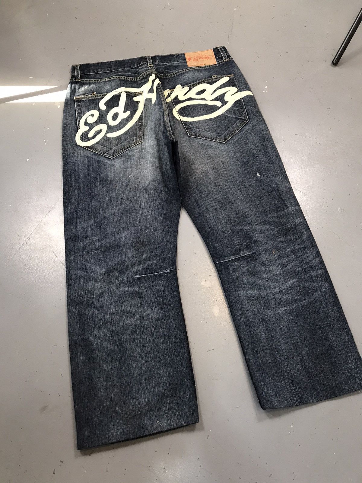 Ed Hardy × Vintage Vintage Edhardy diamond 💎 dragons 🐉 embroidered denim Size US 40 / EU 56 - 8 Thumbnail