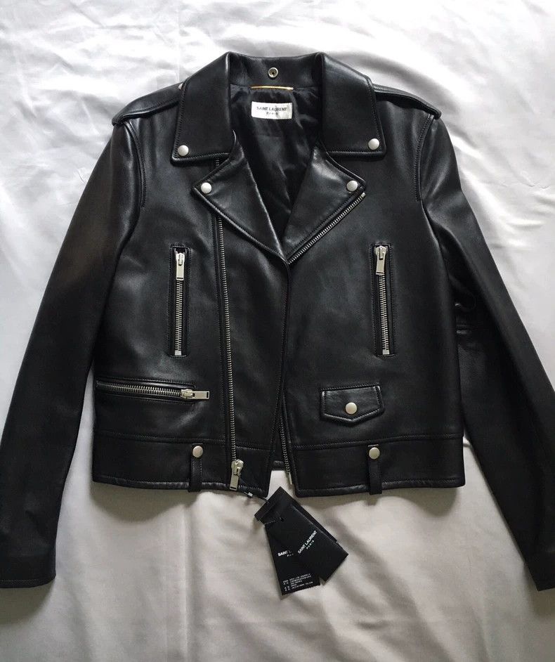 Saint Laurent Paris Saint Laurent Paris Motorcycle Jacket Size M / US 6-8 / IT 42-44 - 1 Thumbnail