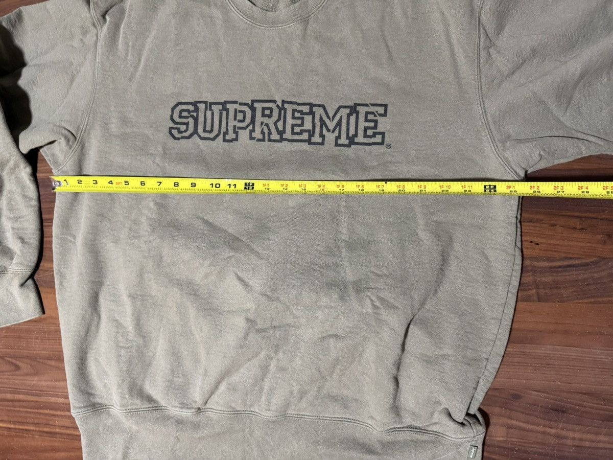 Supreme Supreme Shattered Logo Crewneck Sweatshirt Light Olive Sz XL Size US XL / EU 56 / 4 - 6 Thumbnail