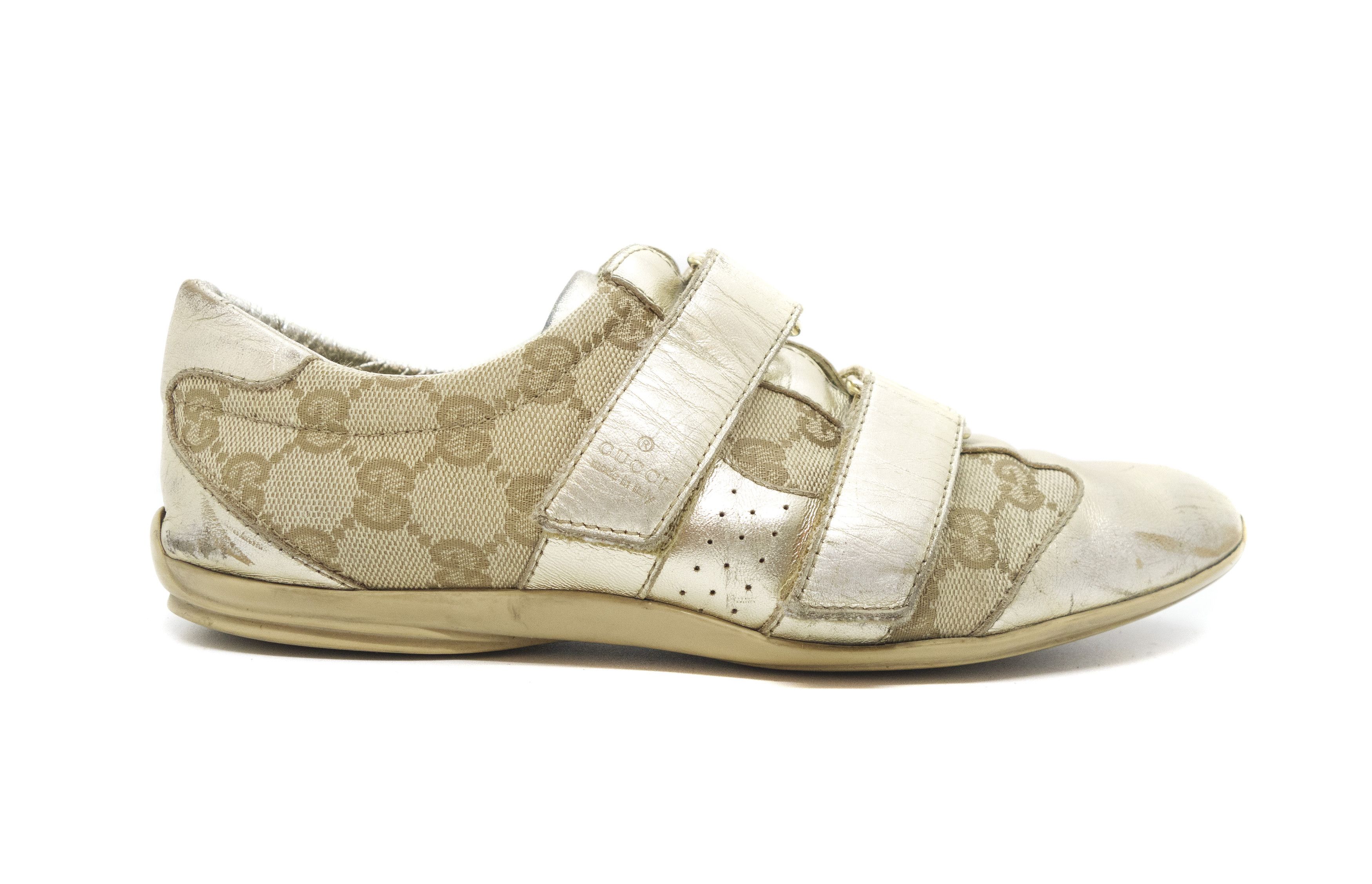 Gucci 00S Tom Ford Era GG Velcro Low Sneakers Size US 7 / IT 37 - 1 Thumbnail