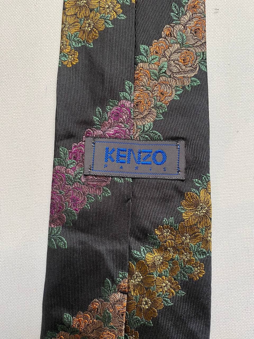 Kenzo Kenzo Cravatte Silk Tie Casual Design Luxury Size ONE SIZE - 3 Thumbnail