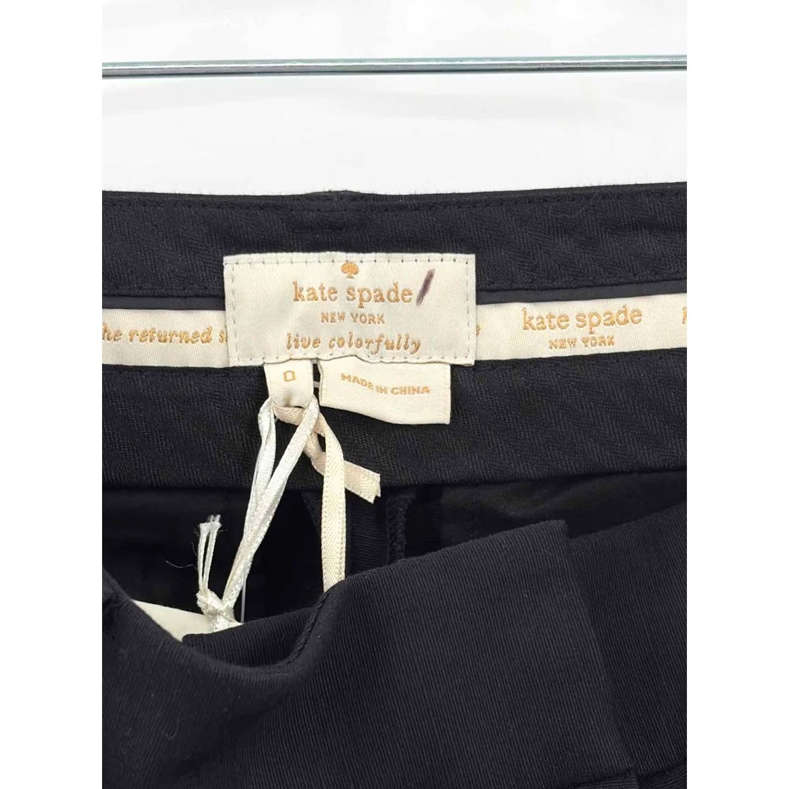 Vintage Kate Spade Dress Pants Black Size 0 Regular Vintage? Size 25" / US 0 / IT 36 - 3 Thumbnail