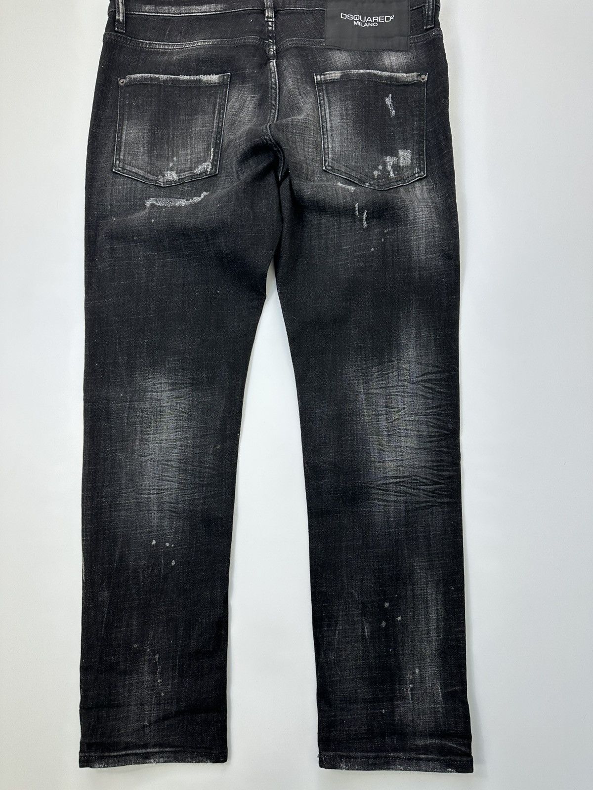 Dsquared2 Dsquared2 Black Denim Jeans Distressed Fit 54 Size IT Size US 35 - 9 Thumbnail