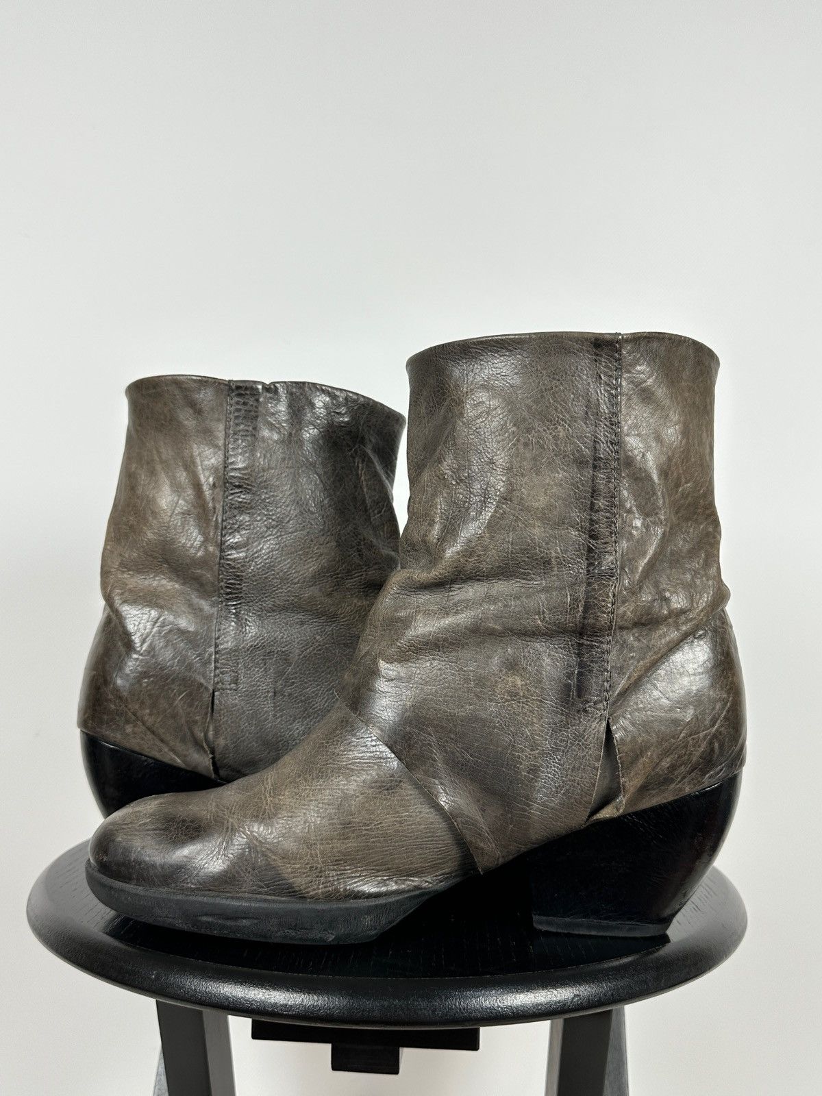 A.S.98 A.S.98. Airstep Leather Biker Ankle Boots Size US 11 / IT 41 - 9 Thumbnail