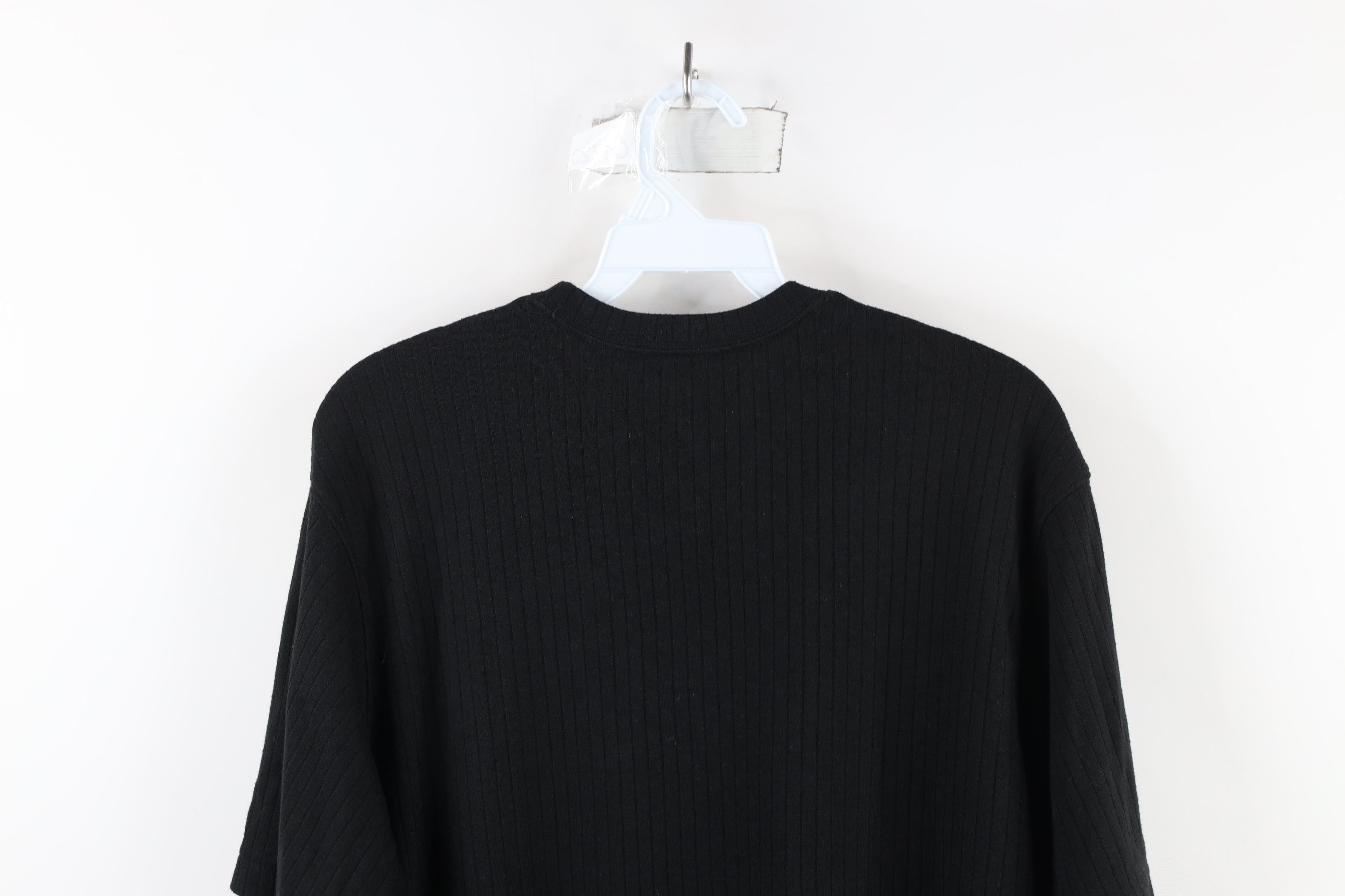Vintage Vintage 90s Streetwear Ribbed Knit Short Sleeve T-Shirt Size US M / EU 48-50 / 2 - 6 Thumbnail