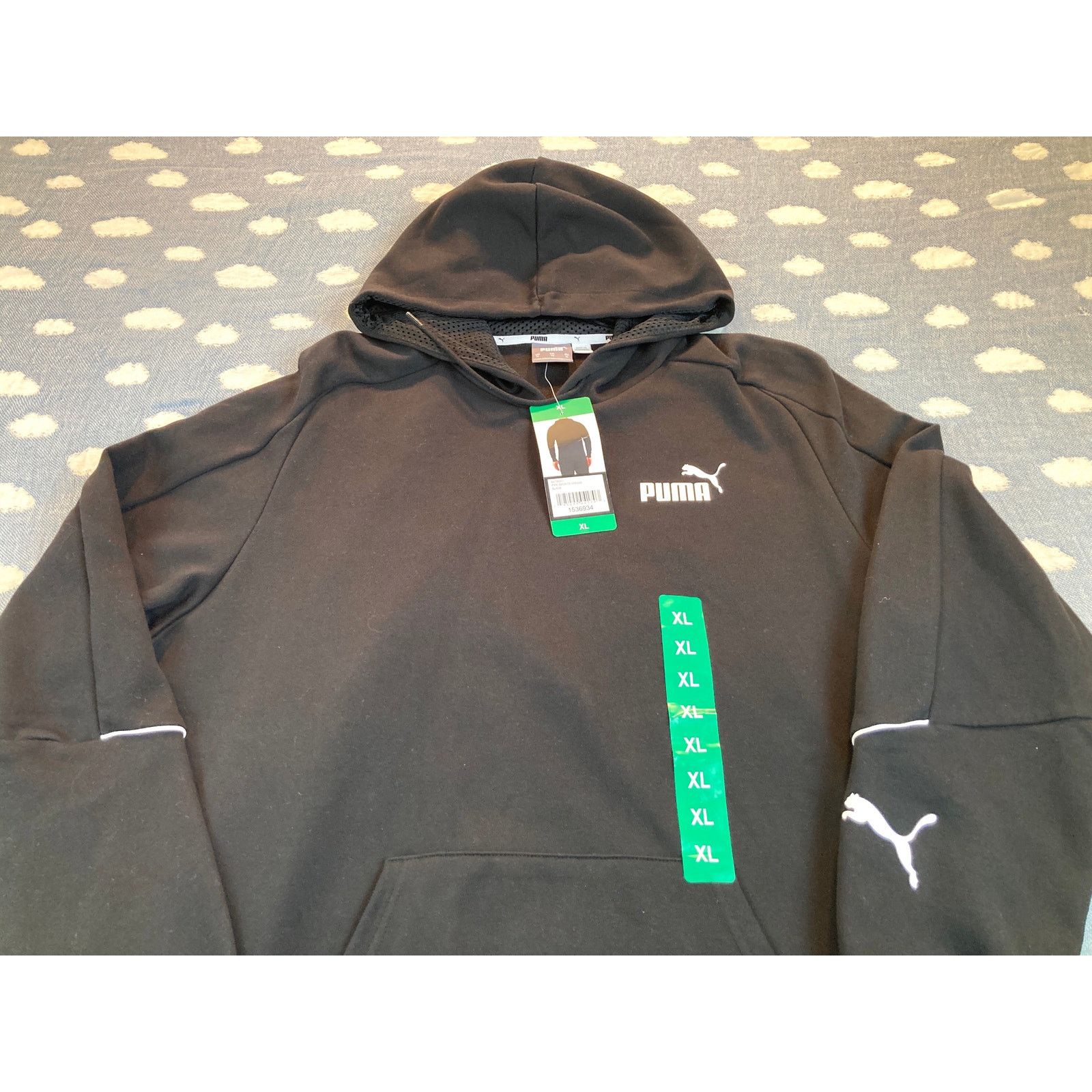 Puma Puma Hoodie Black w/White Logo Size XLarge NWT Size US XL / EU 56 / 4 - 3 Thumbnail