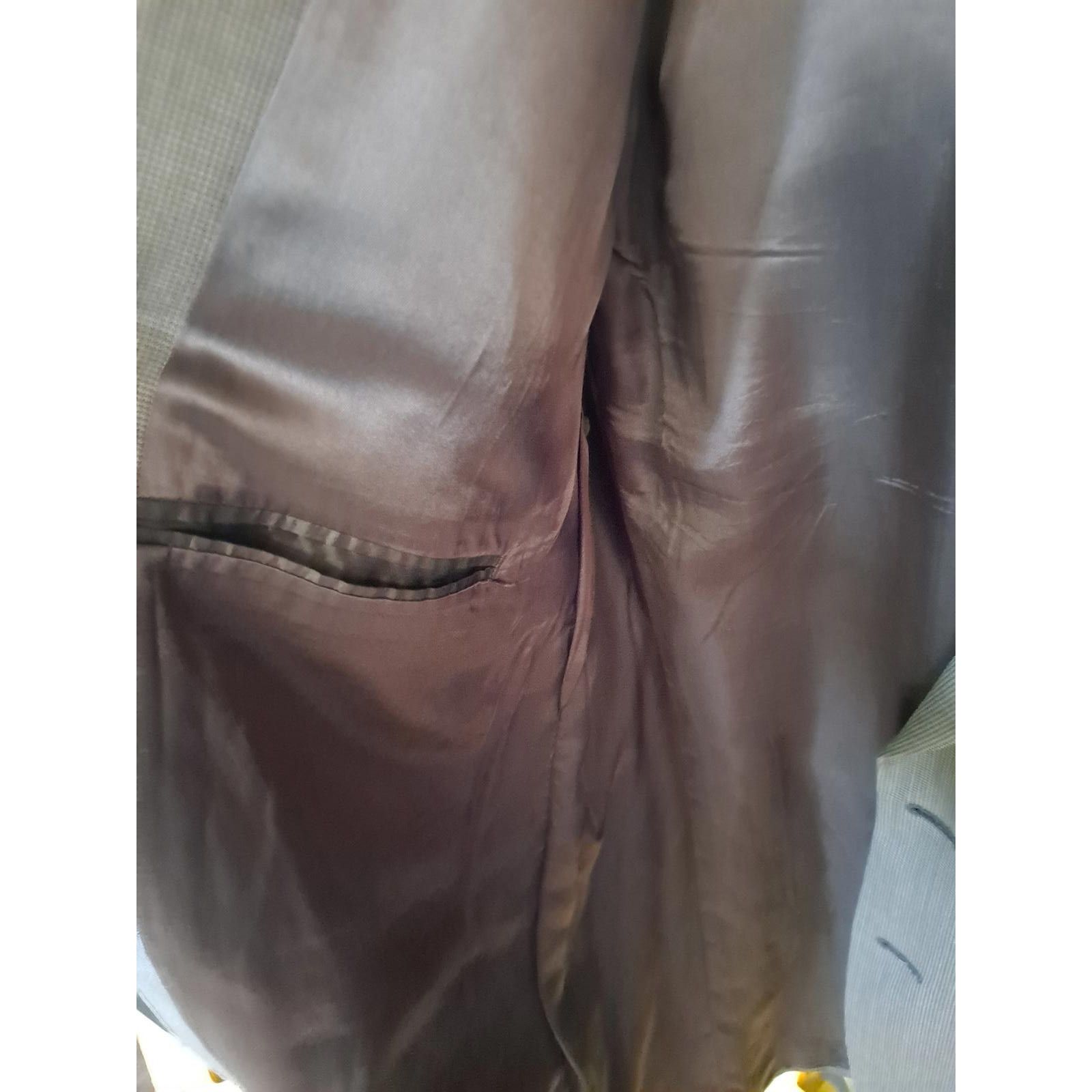 Brooks Brothers Brooks Brothers 2 Button Tan/Brown Plaid Blazer Size 48 LG Size 48R - 6 Thumbnail