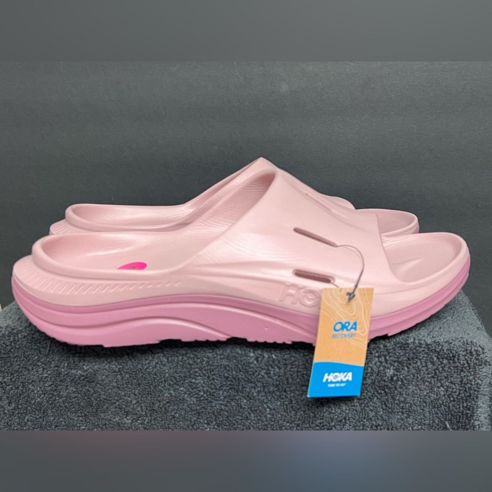 Hoka Hoka Ora Recovery Slide 3 Sandals Mens Size 14 New Salmon Size US 14 / EU 47 - 1 Thumbnail