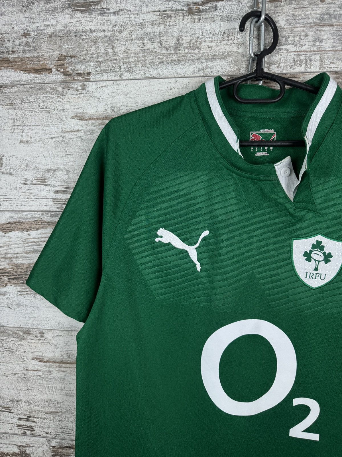 Puma Mens Vintage Puma Ireland rugby IRFU home T-shirt tee Size US L / EU 52-54 / 3 - 3 Thumbnail