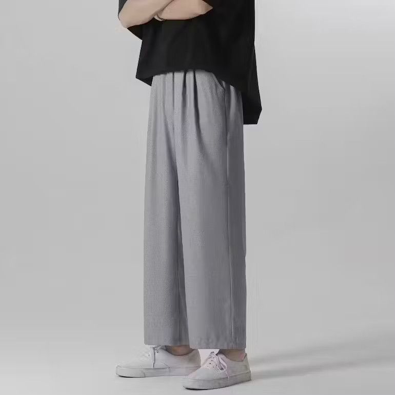 image of Gray Color Wide Leg Jogger Pant in Grey, Men's (Size 29)