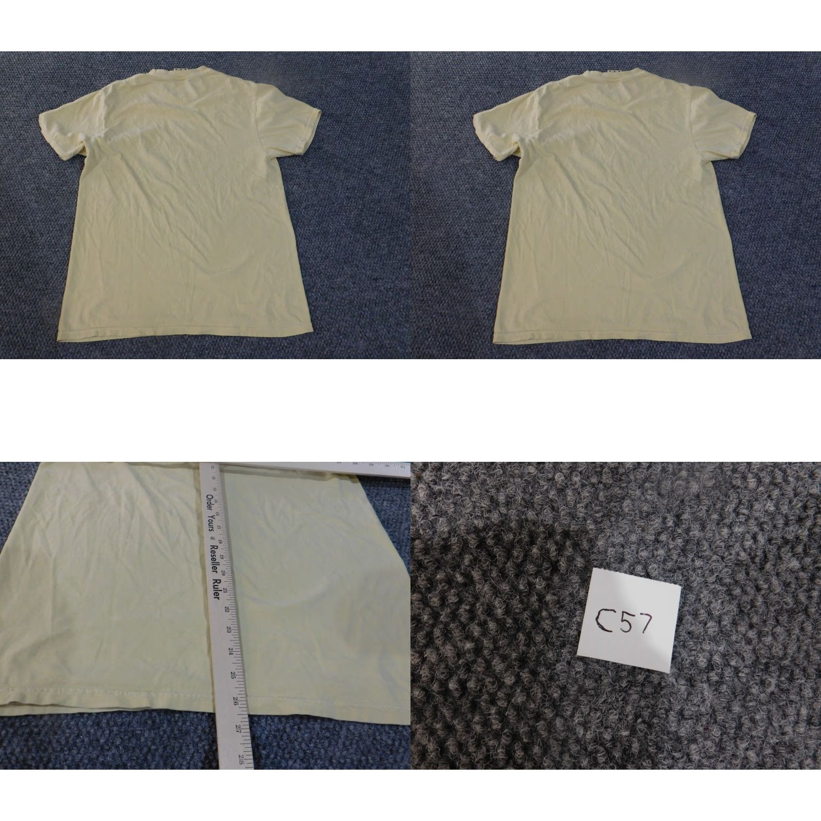 Comfort Colors Comfort Colors Shirt Mens M Yellow Logo Crew Neck Short Sleeve T-Shirt Breathing Knit Cotton Size US M / EU 48-50 / 2 - 8 Thumbnail