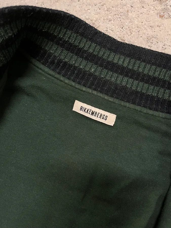 Dirk Bikkembergs 2000s Bikkembergs Teddy Green & Grey Bomber Jacket Size US S / EU 44-46 / 1 - 9 Thumbnail