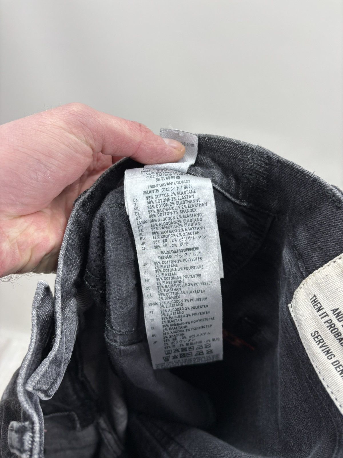 Diesel Mens jeans Diesel Size 31 Color Gray/Black Size US 31 - 10 Thumbnail