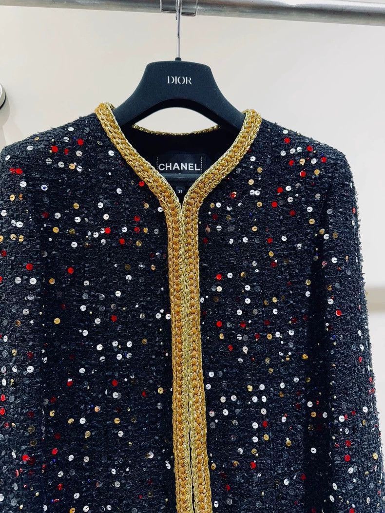 Chanel Chanel 22 Spring and Summer High-order Series Sequin Jacket Size XS / US 0-2 / IT 36-38 - 3 Thumbnail