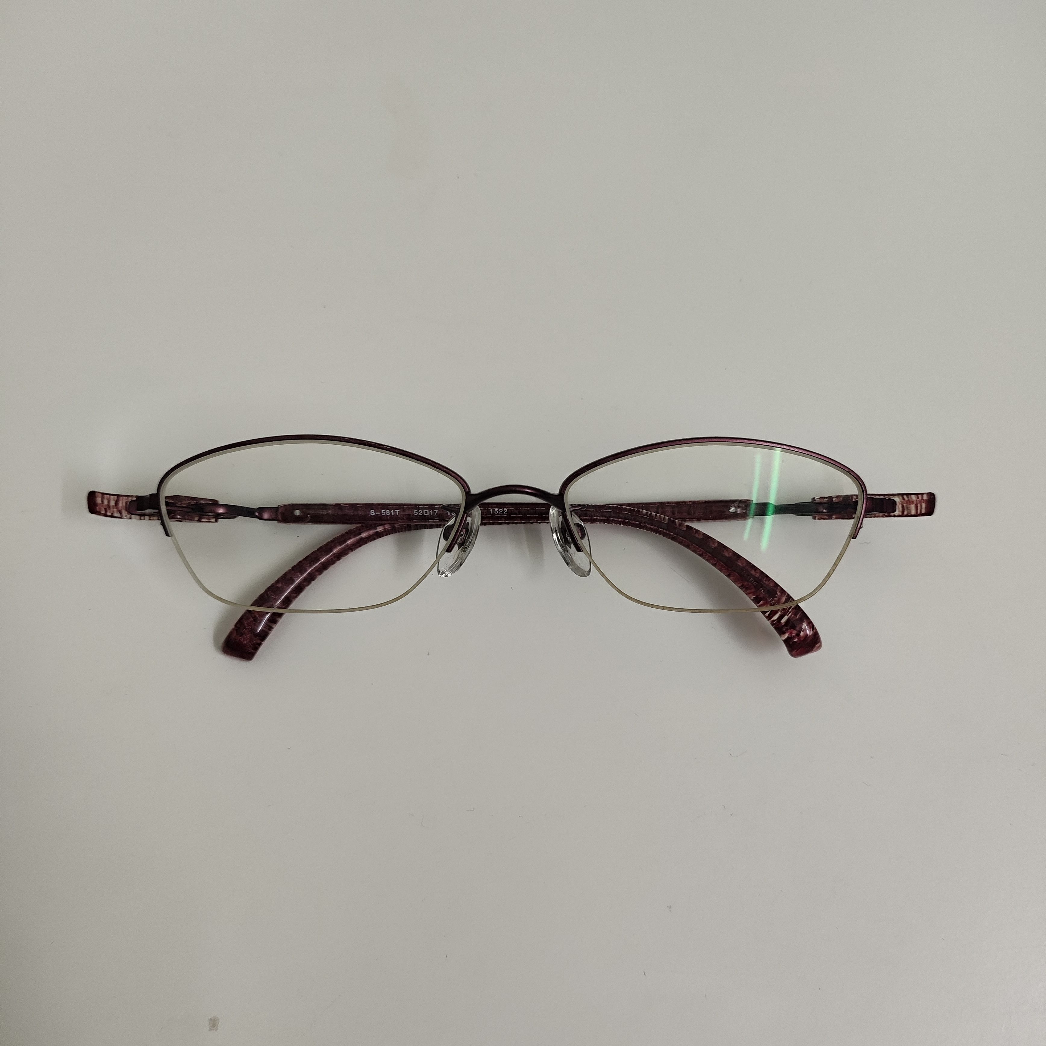 Japanese Brand 999.9 Four Nines S-581T Glasses with genuine case unisex Size ONE SIZE - 2 Thumbnail