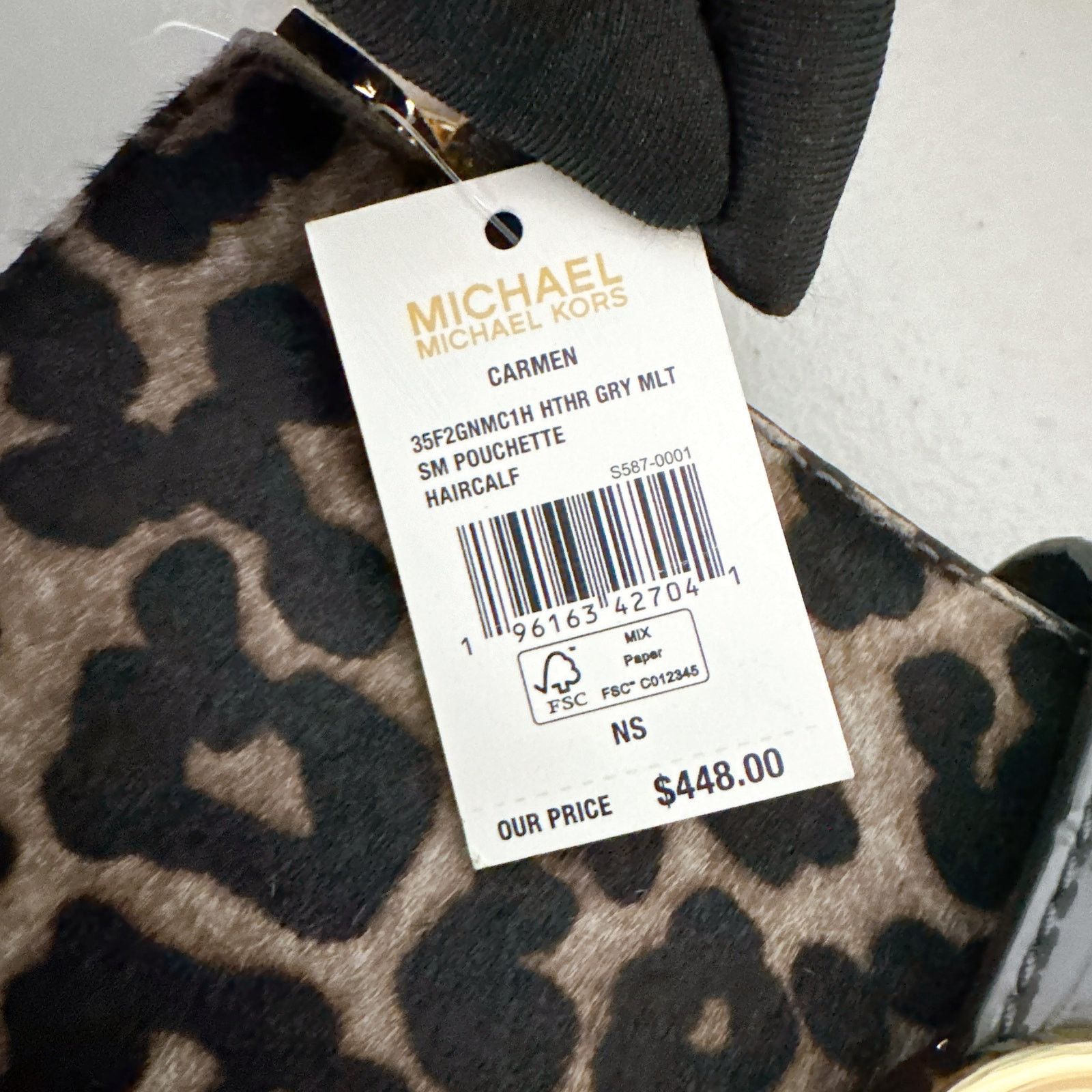 Michael Kors Michael Kors 35F2GNMC1H Carmen Embossed Shoulder Chain Bag Size ONE SIZE - 6 Thumbnail