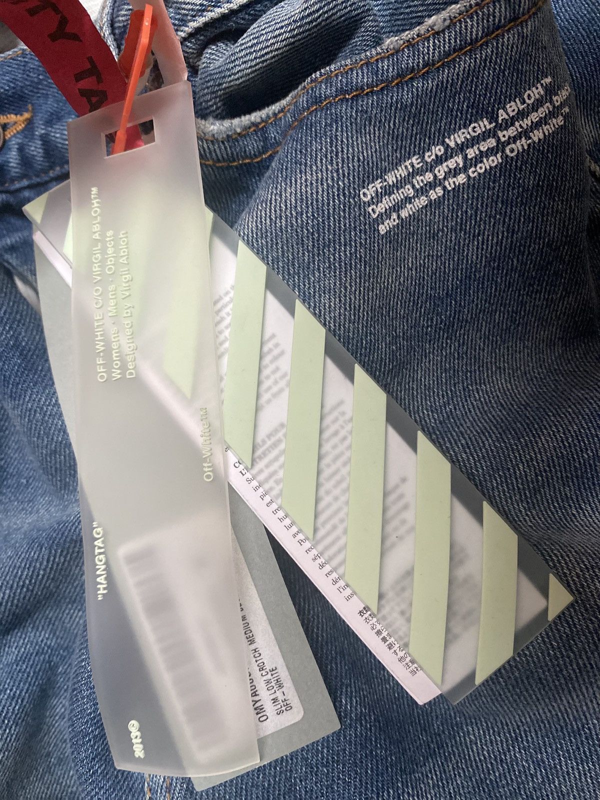 Off-White Off White Slim Low Crotch Jeans Size 30 BNWT Size US 30 / EU 46 - 14 Thumbnail