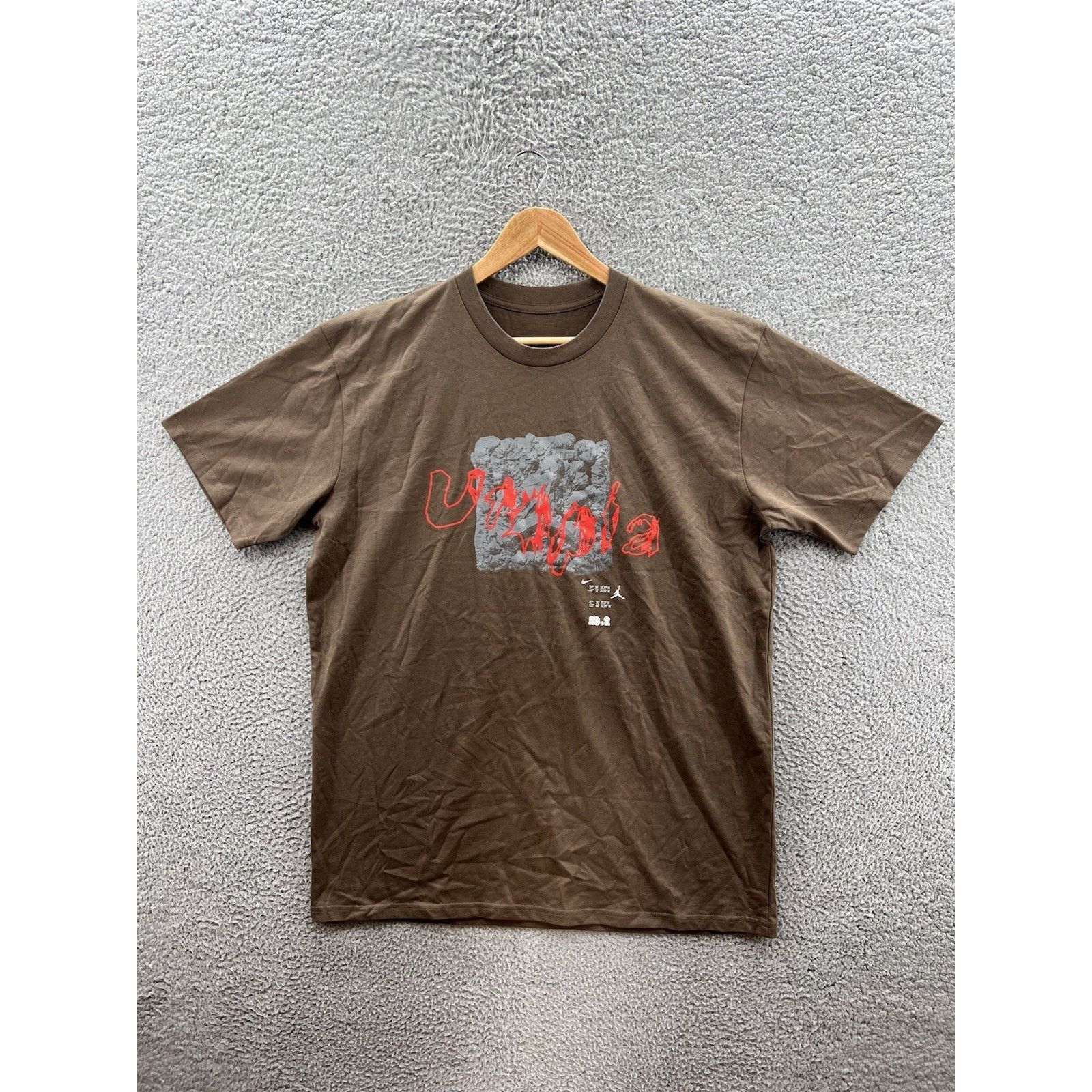 Jordan Brand Jordan Travis Scott Utopia Employee Exclusive Brown Shirt Size US XL / EU 56 / 4 - 1 Thumbnail