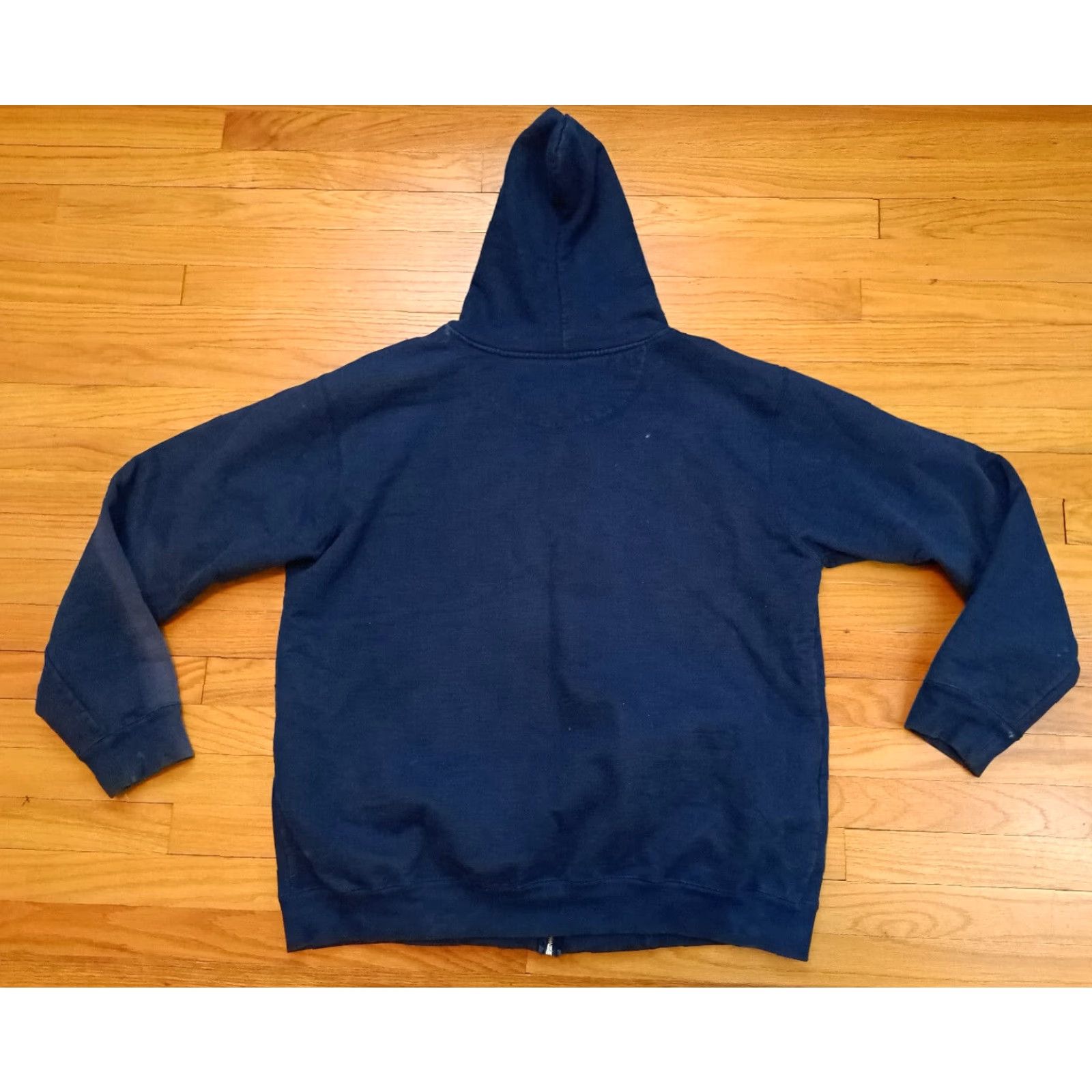 Vintage VINTAGE Foot Locker Michigan Wolverines Embroidered Cotton Zip Hooded Jacket XL Blue Unisex Adults 90s Basketball Size US XL / EU 56 / 4 - 7 Thumbnail