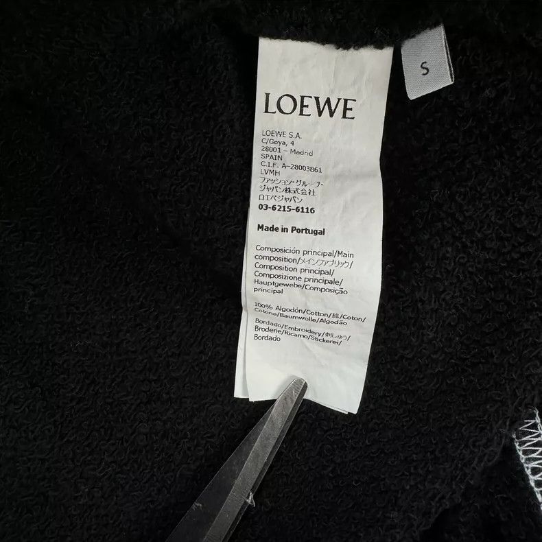 Loewe Loewe Black embroidered logo hoodie Size S / US 4 / IT 40 - 4 Thumbnail