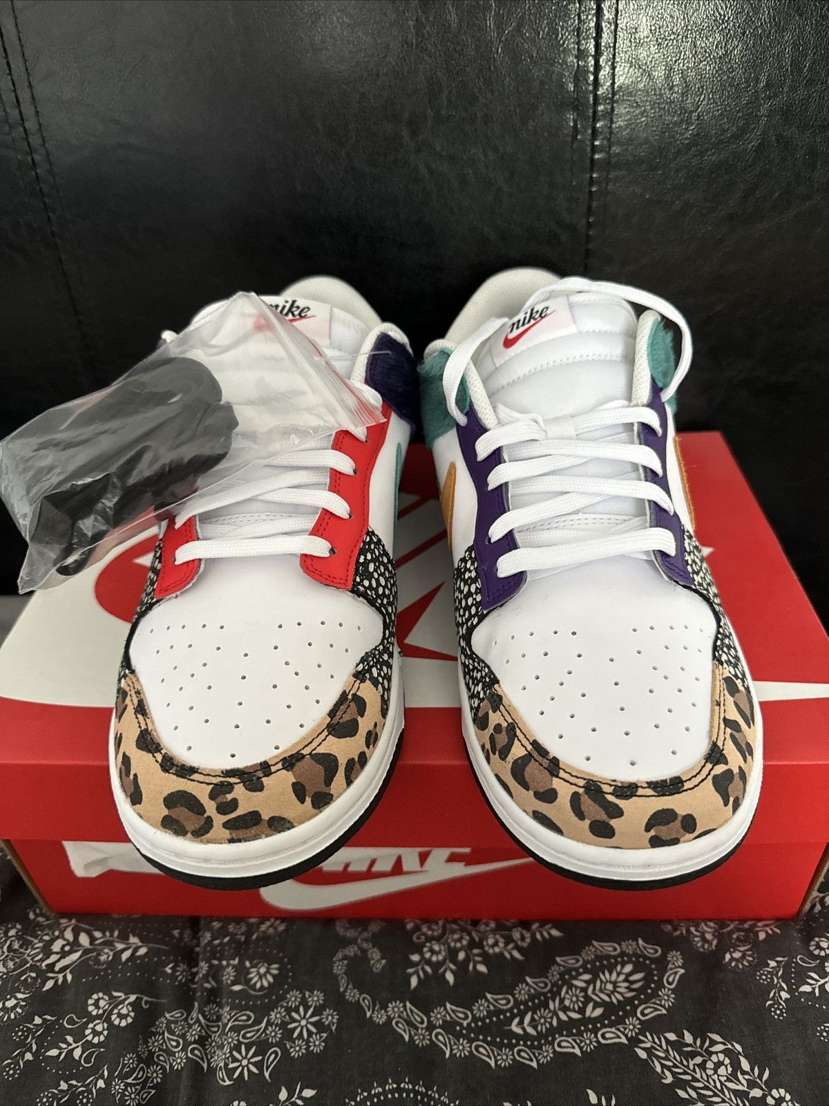 Nike Nike Dunk Low Safari Mix Mismatch Size US 11.5 / IT 41.5 - 3 Thumbnail