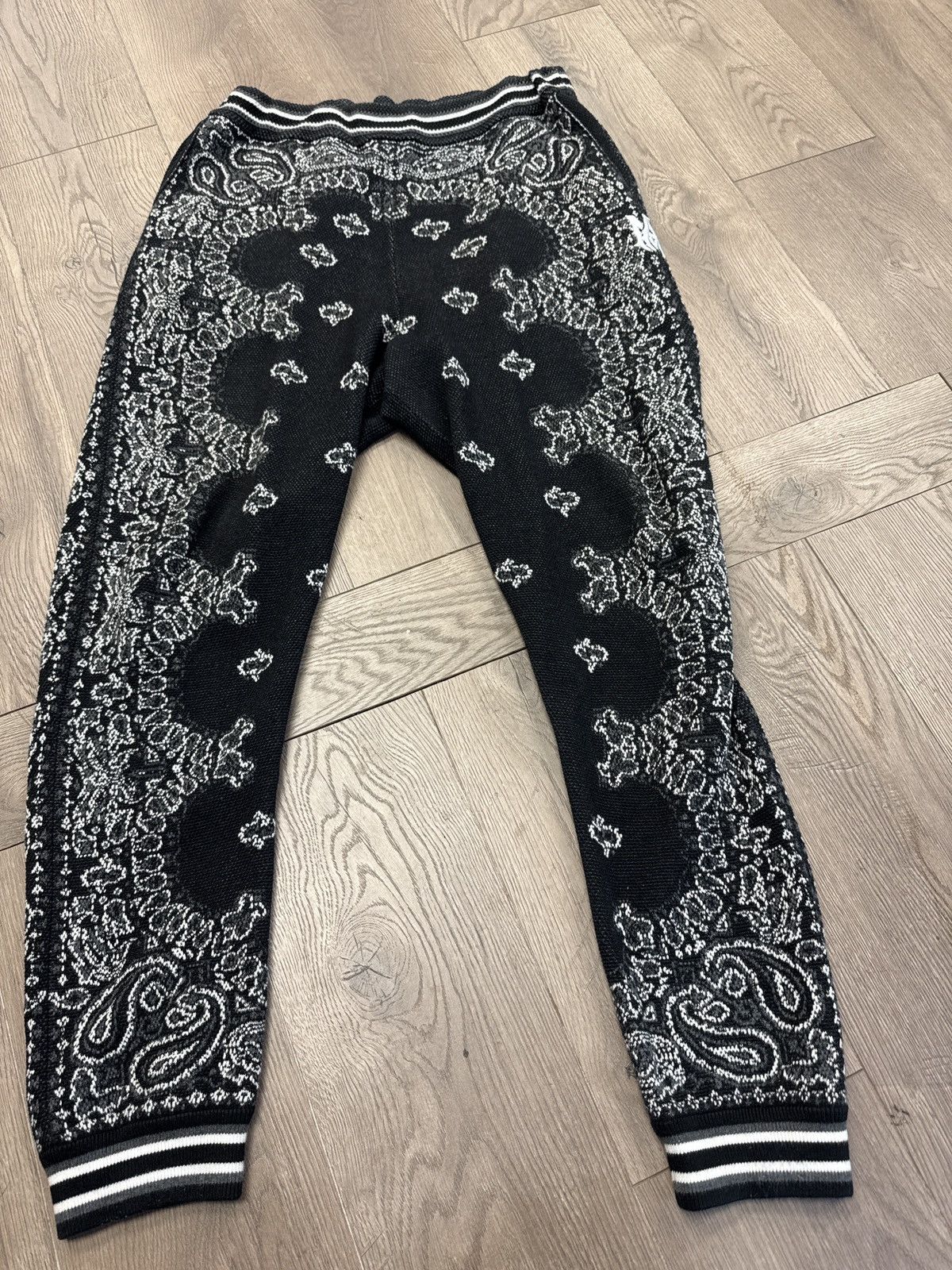 Amiri Amiri knit sweatsuit black white bandana Size US L / EU 52-54 / 3 - 3 Thumbnail