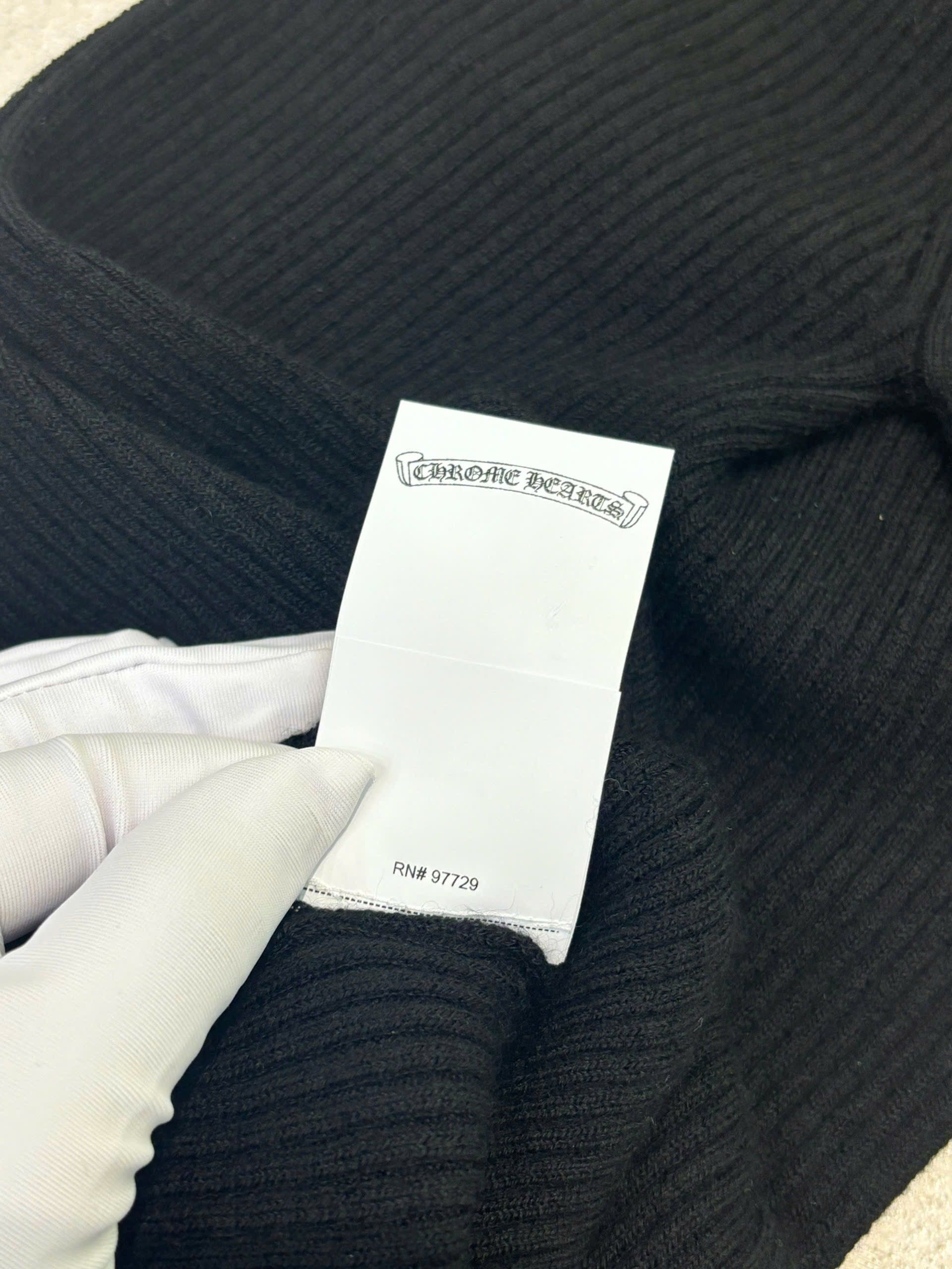 Chrome Hearts CHROME HEARTS Cashmere Lib Sknit Slim Top BLACK Size M / US 6-8 / IT 42-44 - 6 Thumbnail