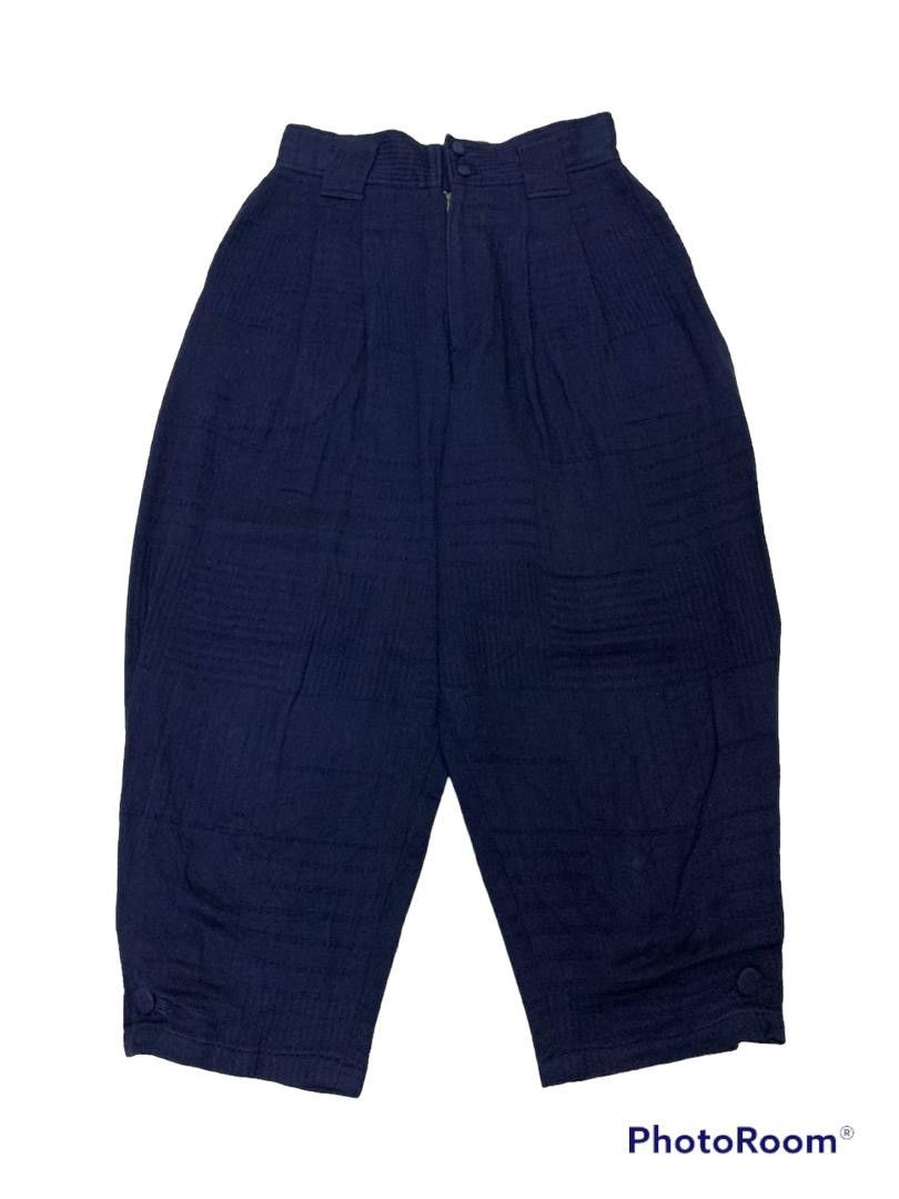 image of Archival Clothing x Indigo Vintage Patchwork Issey Miyake Ballon Pant in Blue, Women's (Size 26)