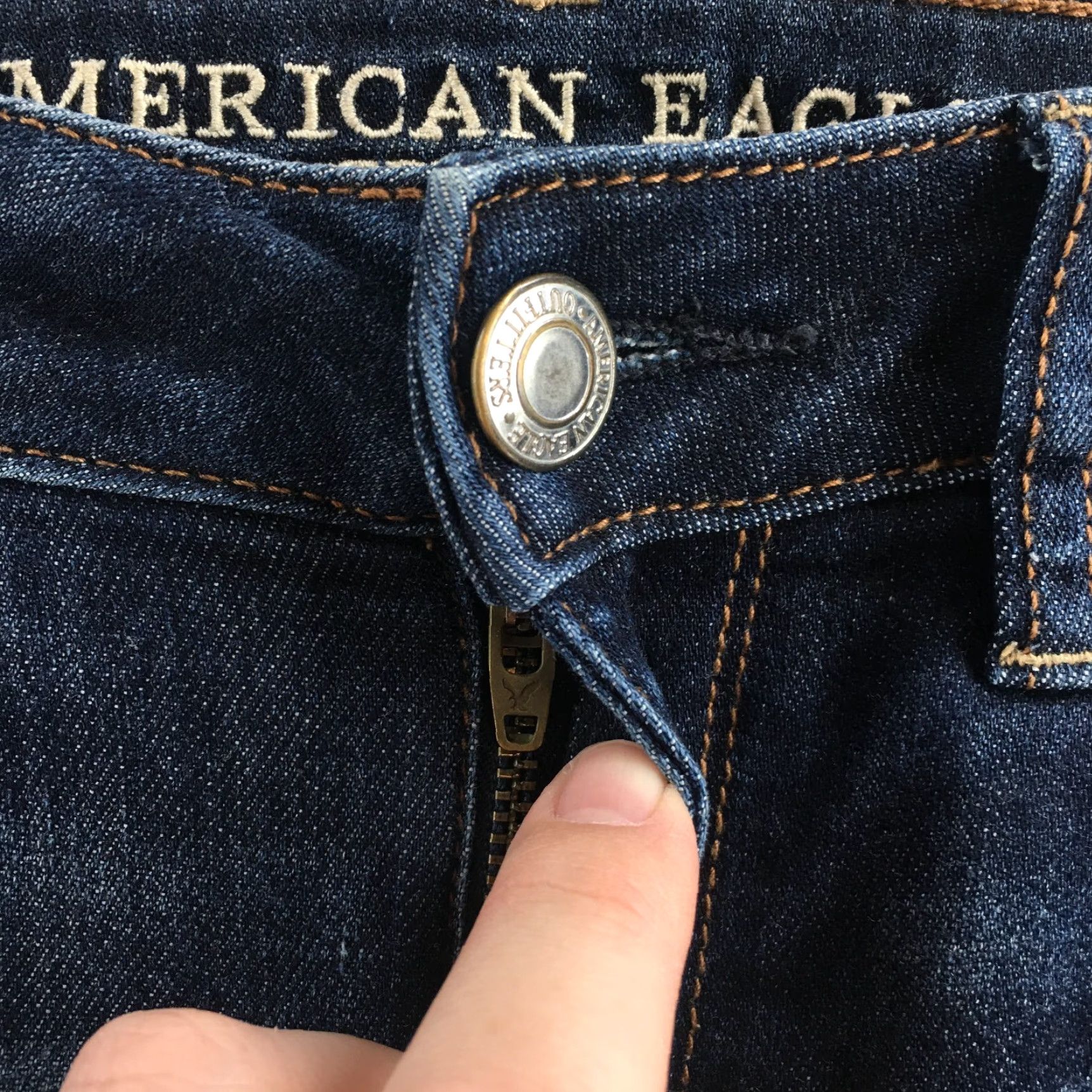 American Eagle Outfitters American Eagle Outfitters Jegging Jeans Womens 4 X-Long Denim Blue Dark Wash Jeans Womens XS-XL? Size 27" / US 4 / IT 40 - 4 Thumbnail