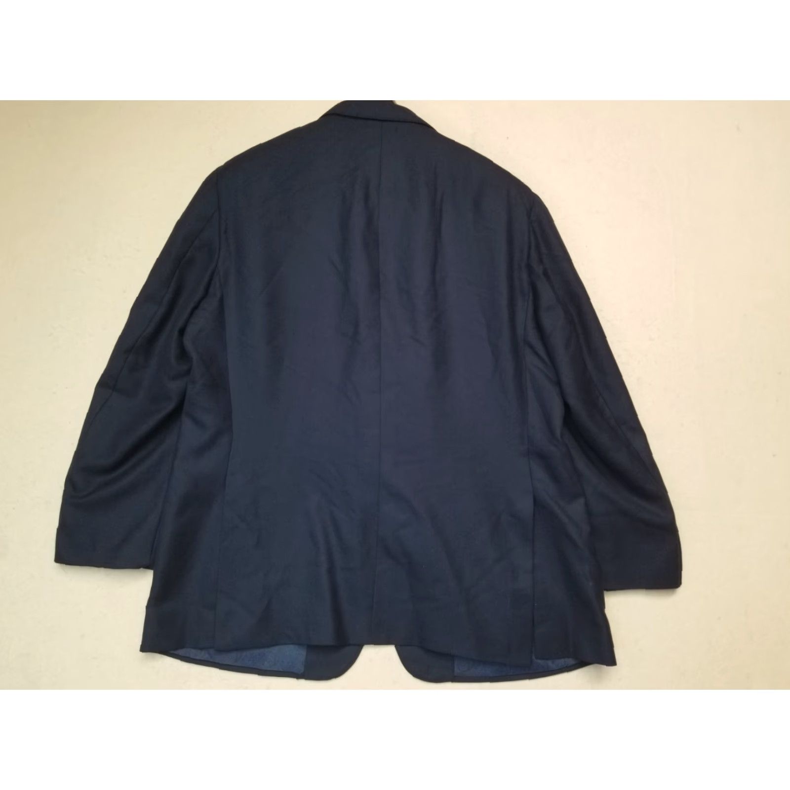 Vintage Samuelsohn Blazer Jacket Men 46R Blue Cashmere Notch Lapel Single-Breasted 4-Button Double-Vented Regular Tailored Sport Coat Size 46R - 2 Thumbnail