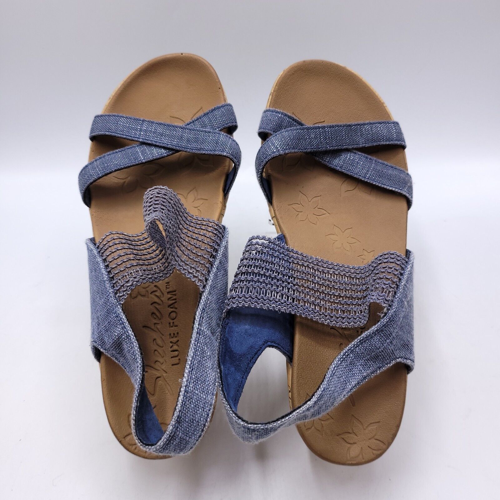 SKECHERS Skechers Beverlee High Tea Wedge Sandal Womens Size 7 31723 Size US 7 / IT 37 - 4 Thumbnail
