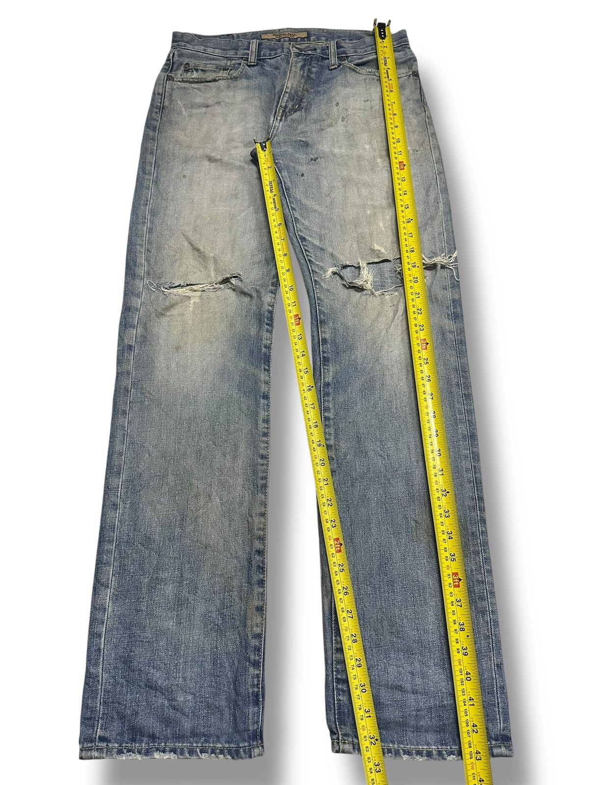 Uniqlo Uniqlo Vintage Distressed Distressed Regular Straight Faded Size US 32 / EU 48 - 11 Thumbnail