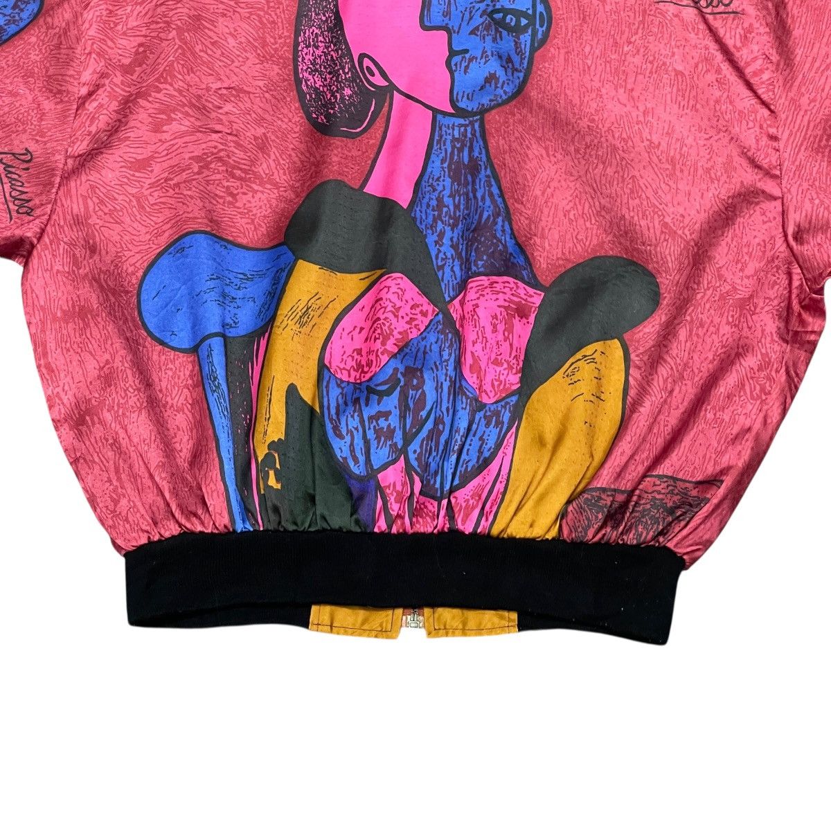 Vintage Vintage 80s Pablo Picasso Abstract Art Graphic Bomber Jacket Size US L / EU 52-54 / 3 - 18 Thumbnail