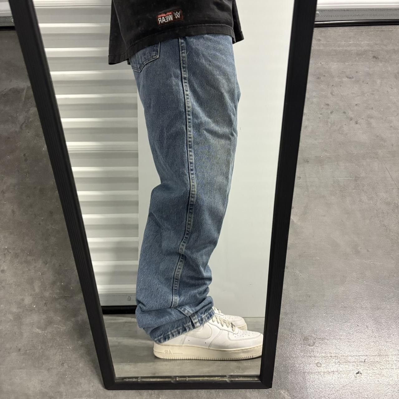 Vintage Crazy Vintage Y2K/2000s Baggy Medium Blue Wash Skater Workwear Denim Jeans! Size US 38 / EU 54 - 2 Thumbnail