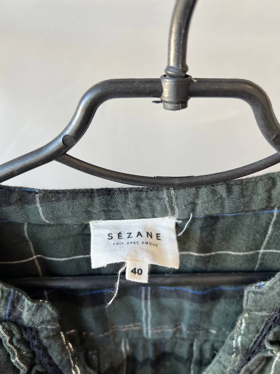 Sezane SEZANE WOMAN CLASSIC COTTON PLAID BUTTON SHIRT BLOUSE SZ 40 Size S / US 4 / IT 40 - 4 Thumbnail