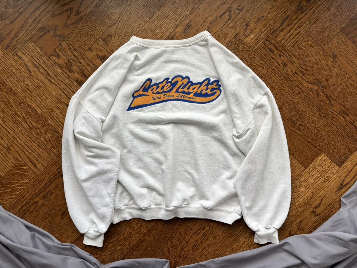 Vintage 1980s Late Nights with David Letterman Vintage Raglan Crewne Size US S / EU 44-46 / 1 - 9 Thumbnail
