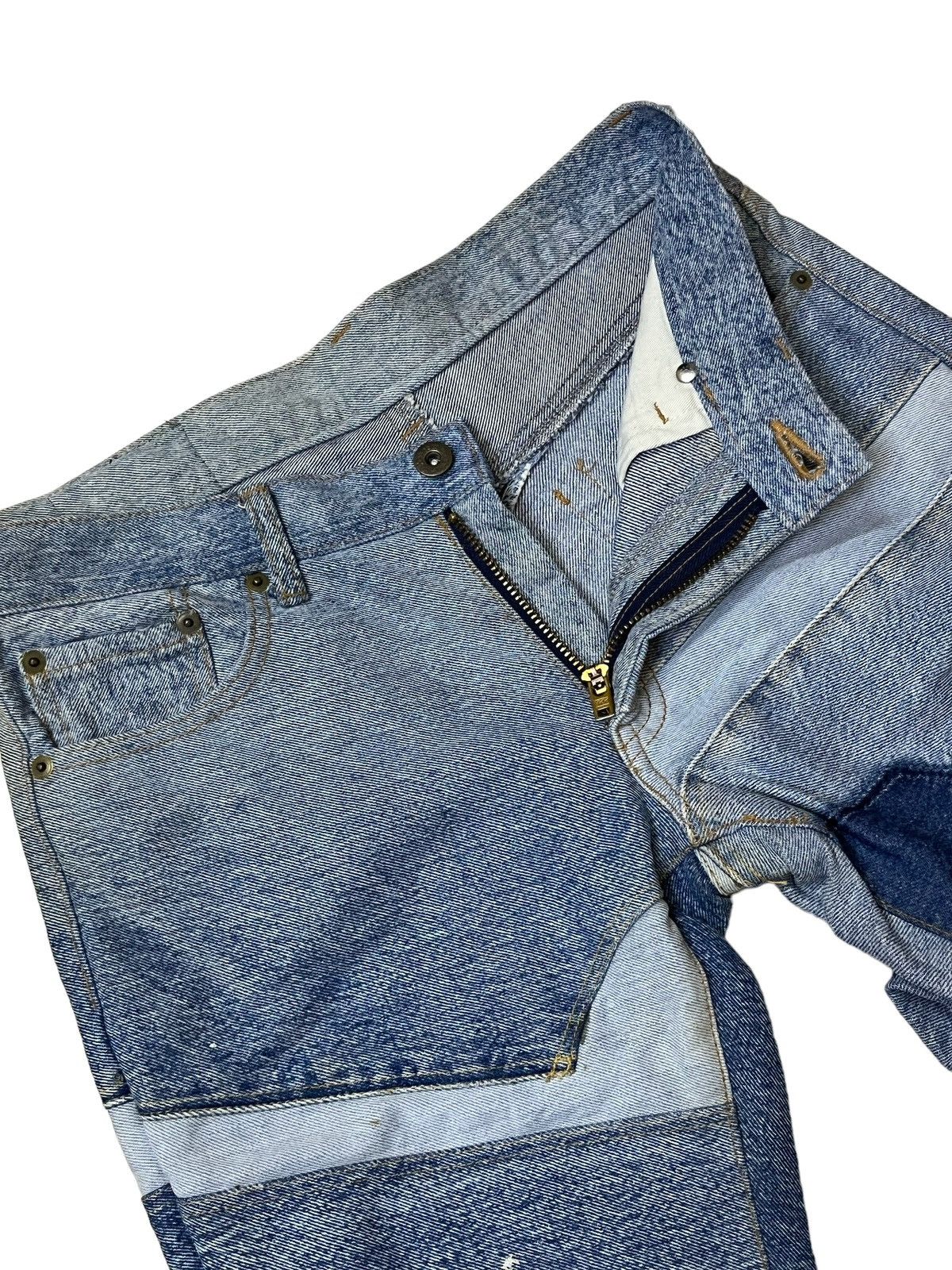 Japanese Brand SICK🔥JAPANESE PATCHWORK JEANS inspired hysteric glamour Size US 30 / EU 46 - 9 Thumbnail