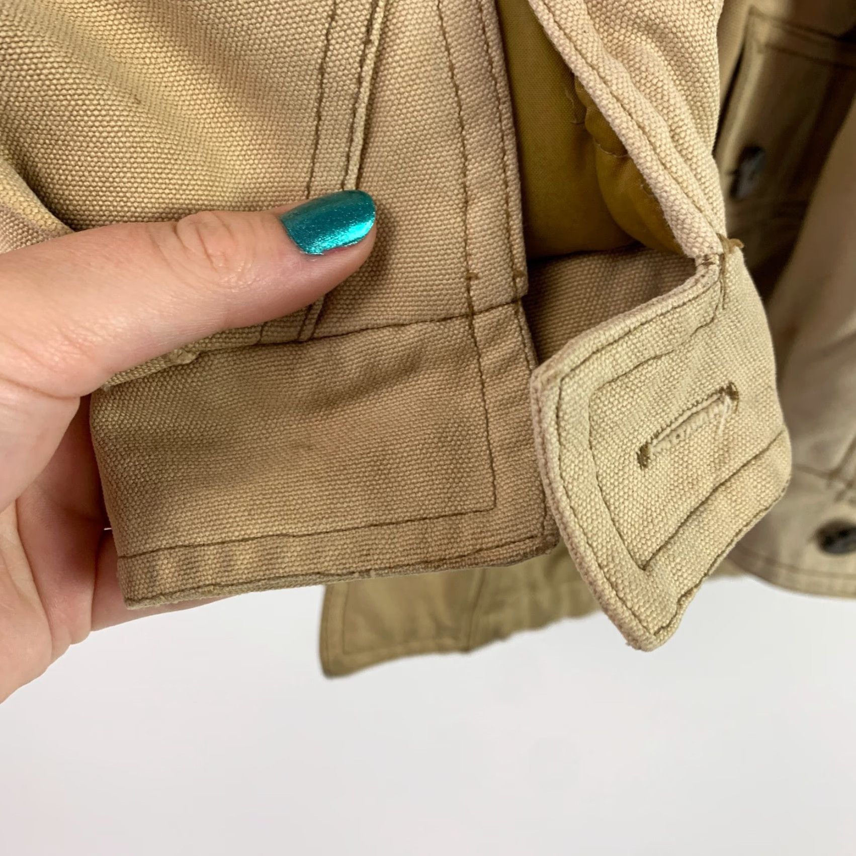 Vintage VINTAGE Duxbak Work Chore Tan Canvas Coat Jacket M Chore Jacket Size US M / EU 48-50 / 2 - 5 Thumbnail